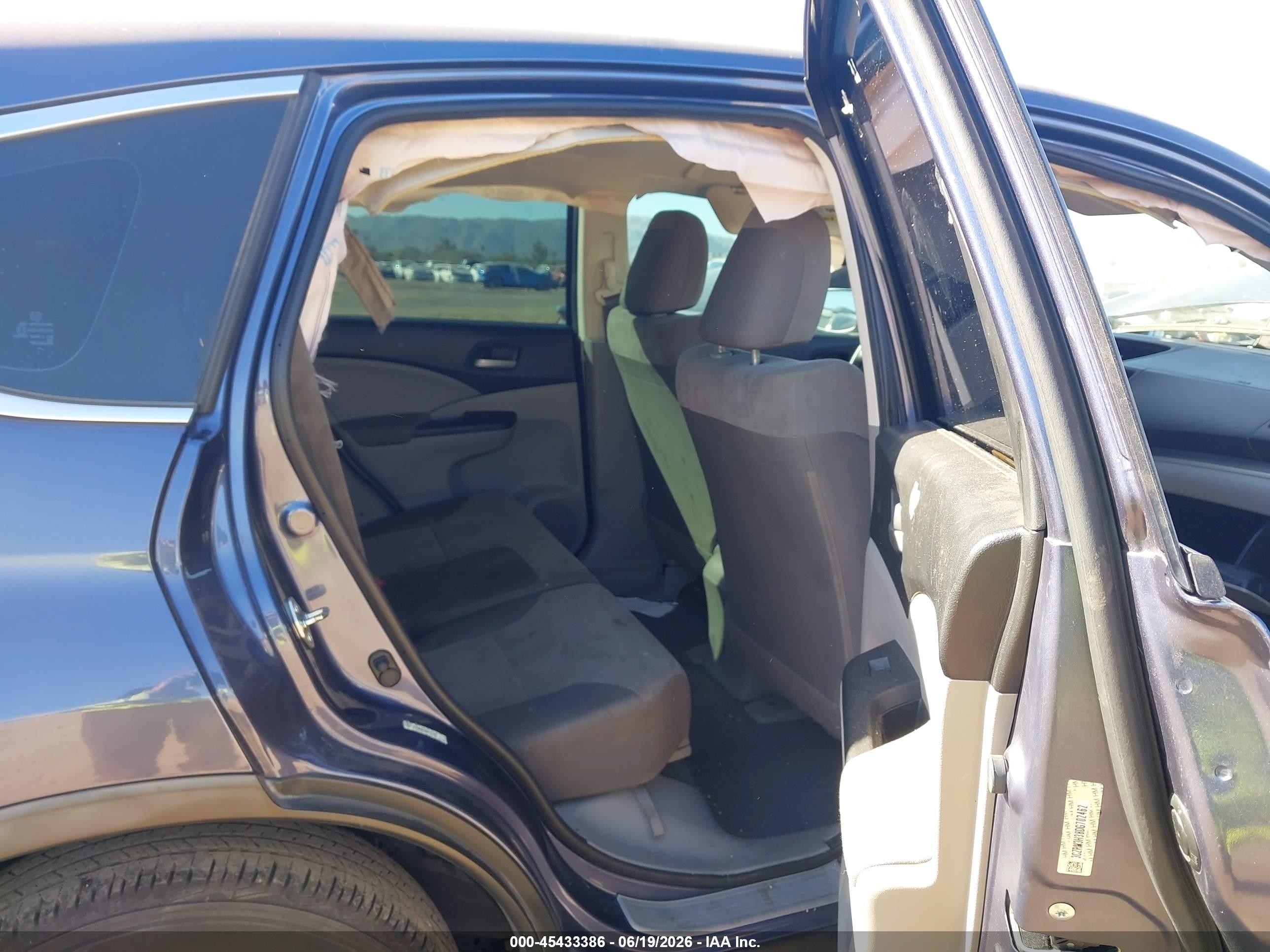 2013 Honda Cr-v Lx Blue vin: 3CZRM3H38DG702462