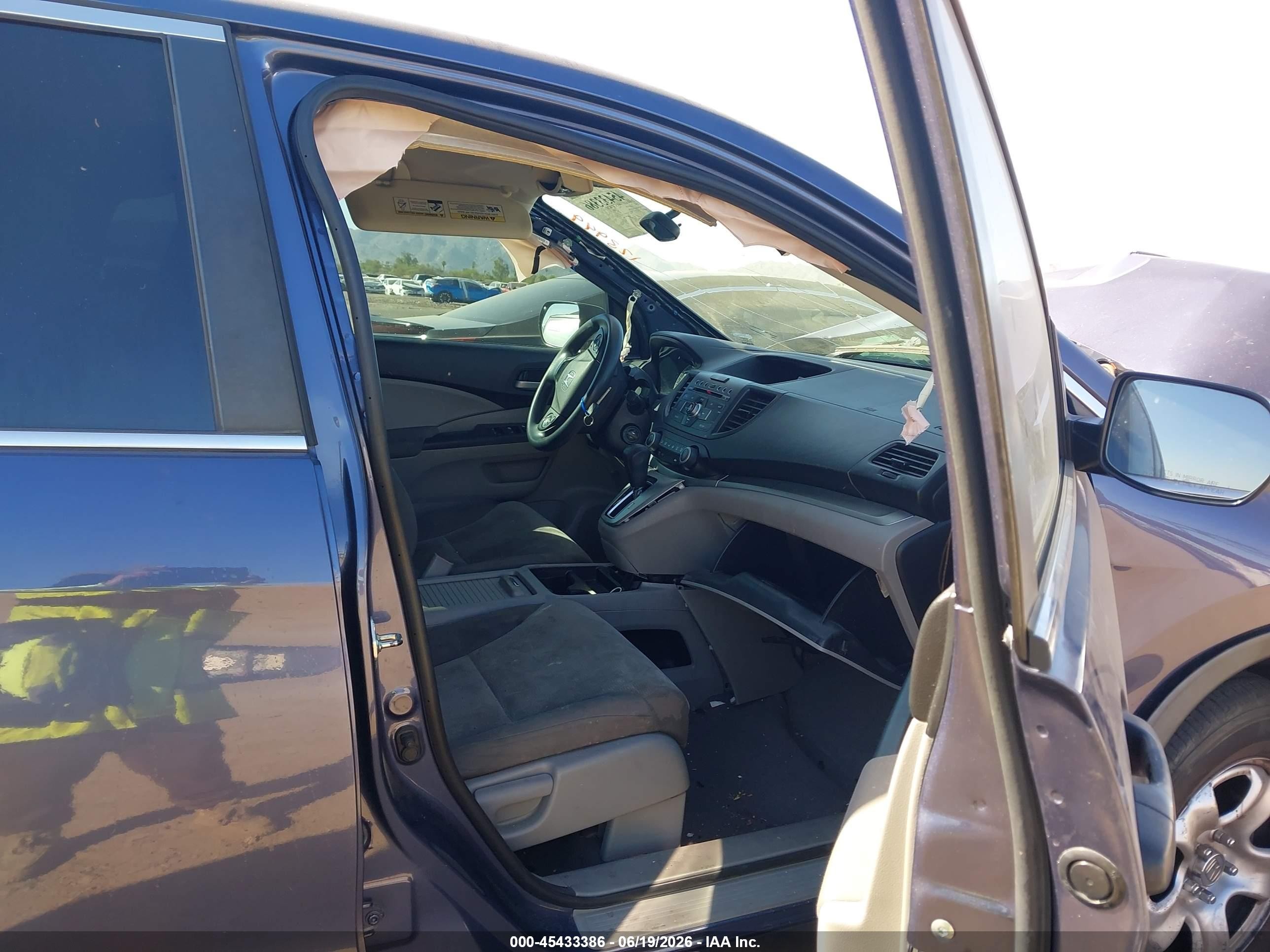 2013 Honda Cr-v Lx Blue vin: 3CZRM3H38DG702462