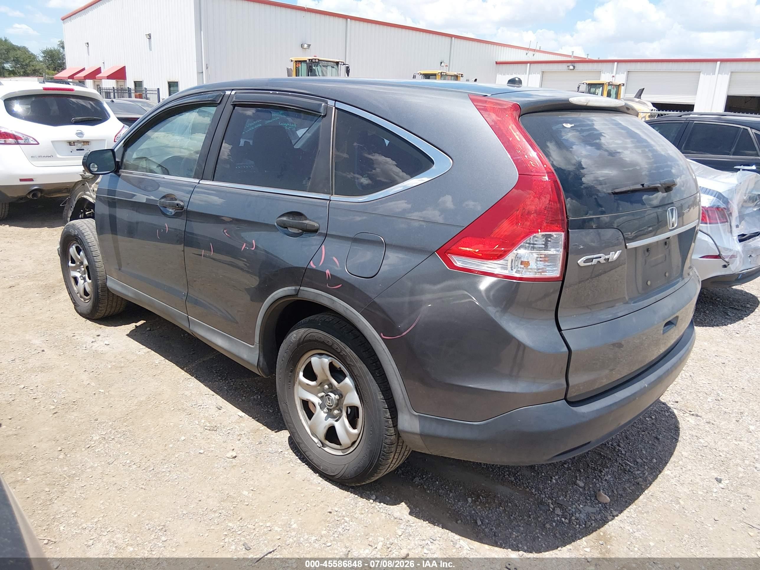 2013 Honda Cr-v Lx Gray vin: 3CZRM3H38DG707662