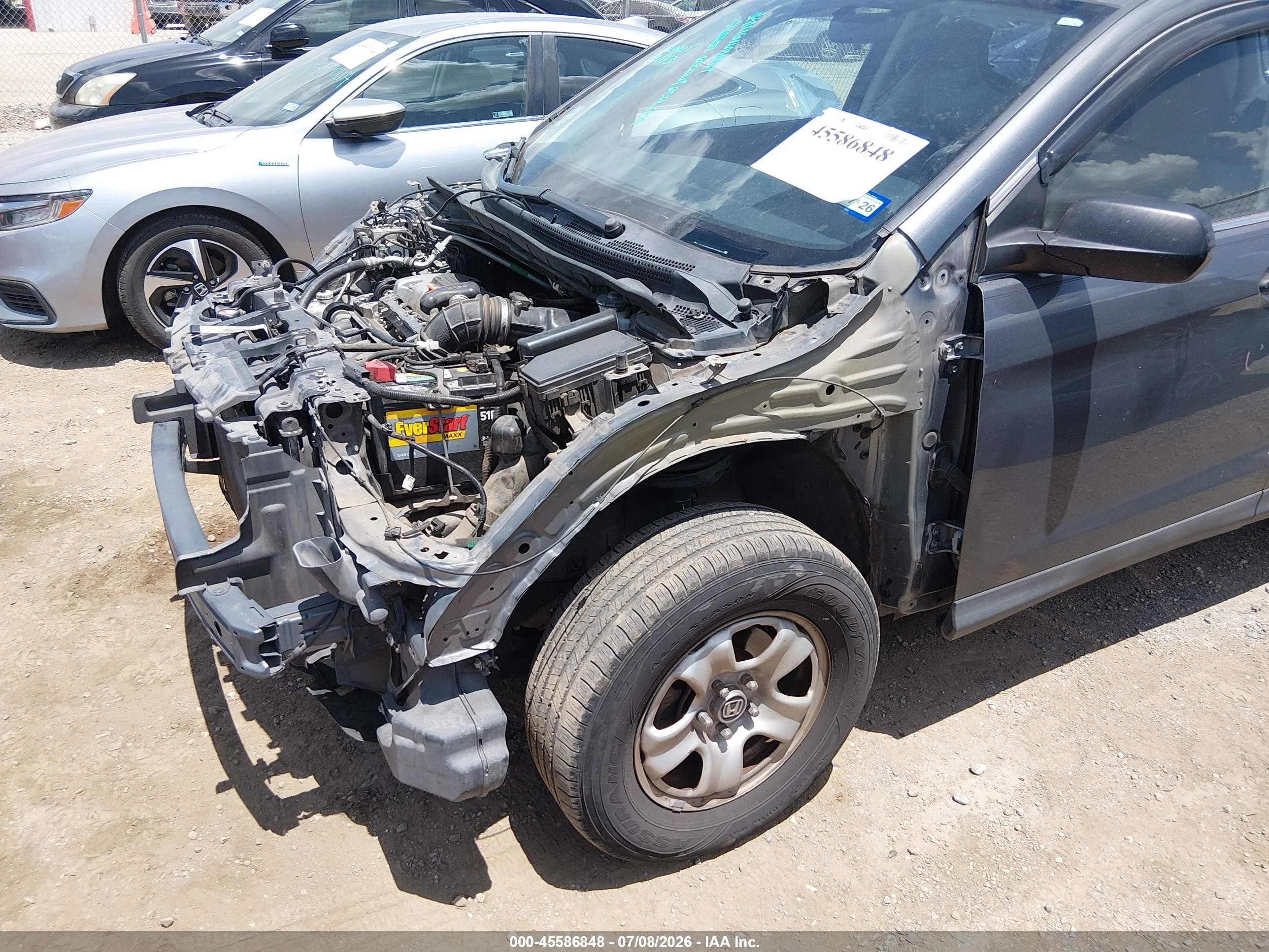 2013 Honda Cr-v Lx Gray vin: 3CZRM3H38DG707662