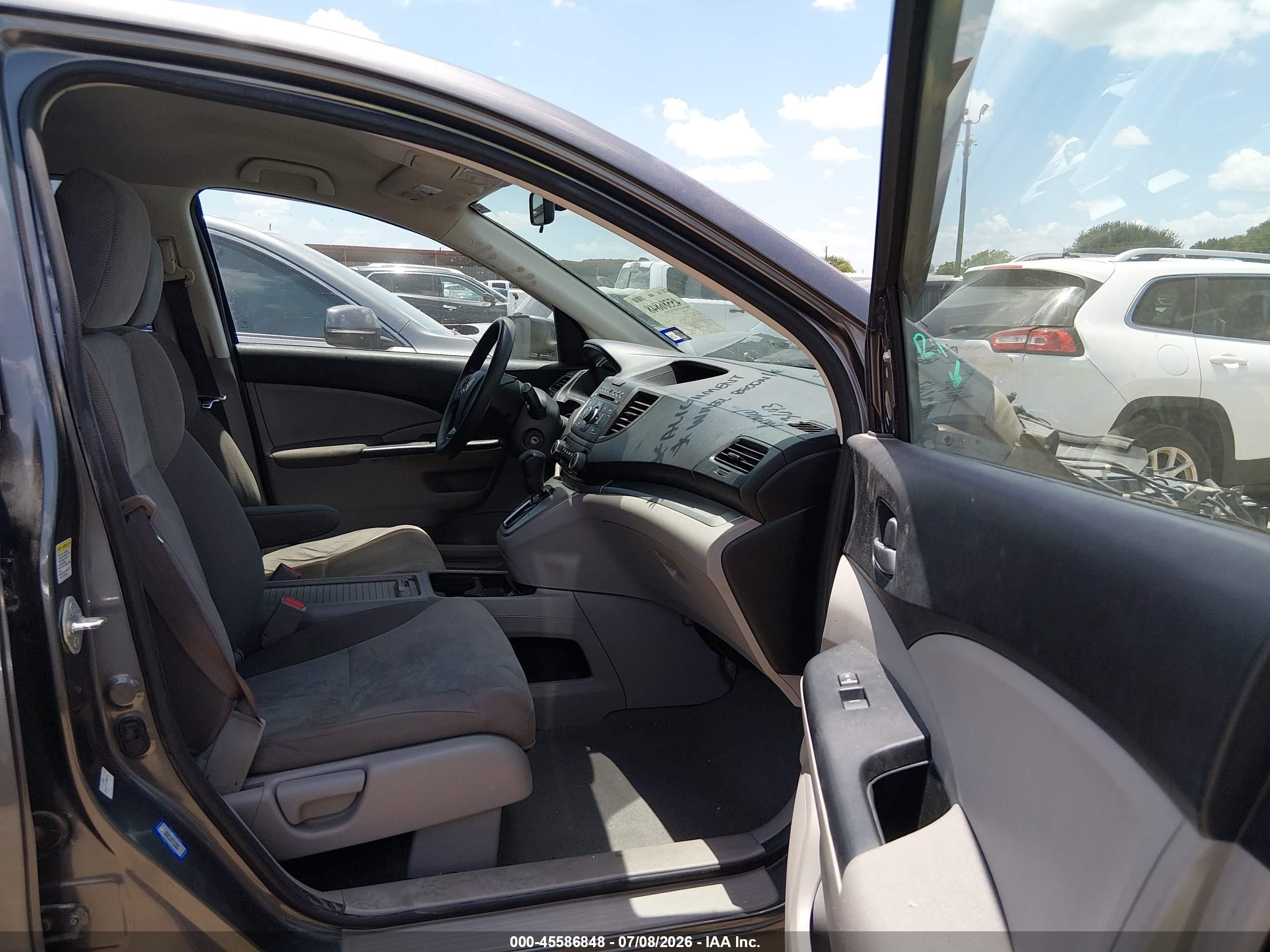 2013 Honda Cr-v Lx Gray vin: 3CZRM3H38DG707662