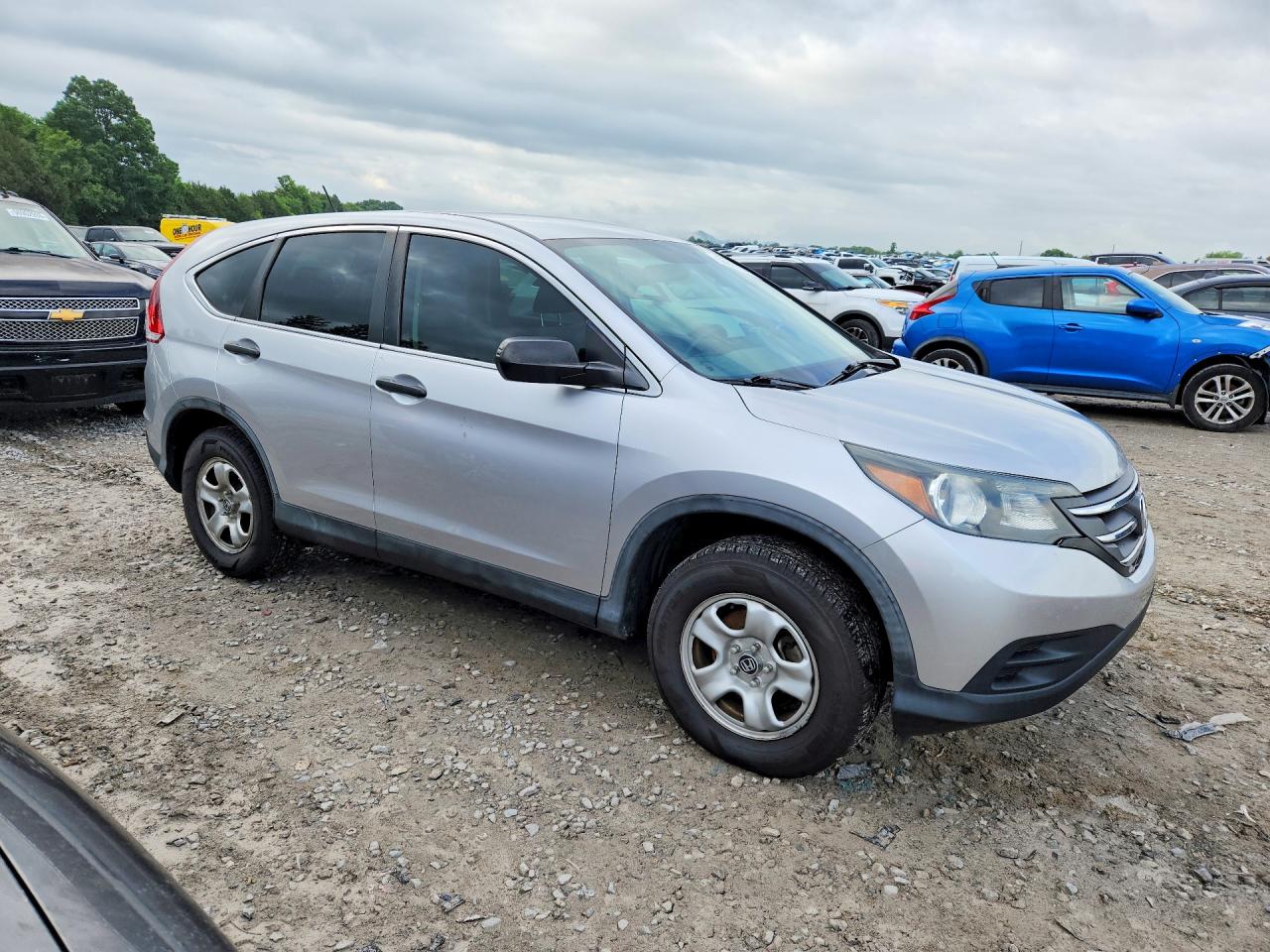 2013 Honda Cr-v Lx Silver vin: 3CZRM3H38DG708214