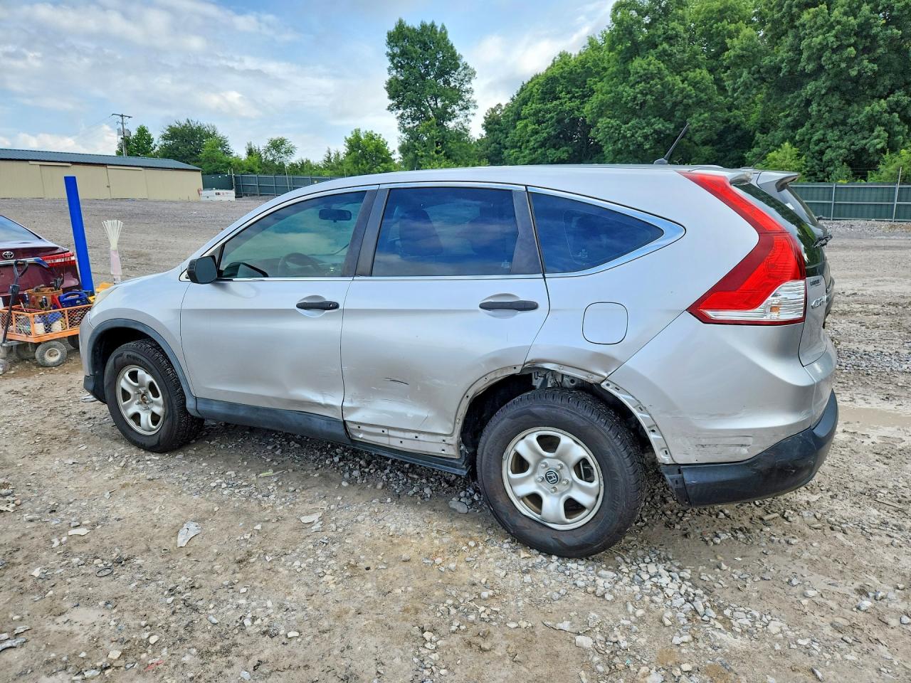 2013 Honda Cr-v Lx Silver vin: 3CZRM3H38DG708214