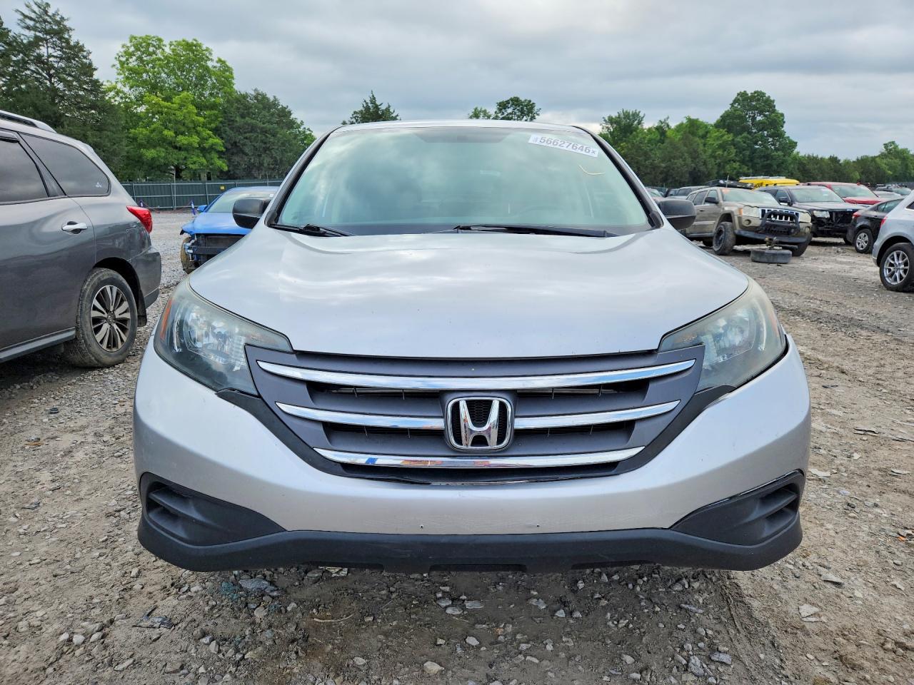 2013 Honda Cr-v Lx Silver vin: 3CZRM3H38DG708214