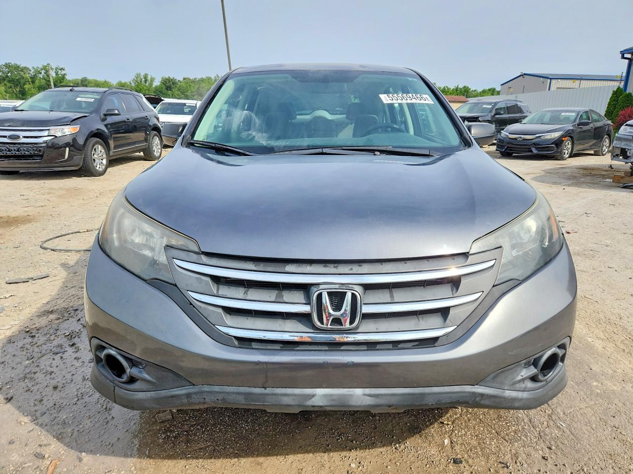 2014 Honda Cr-v Lx Gray vin: 3CZRM3H38EG707680