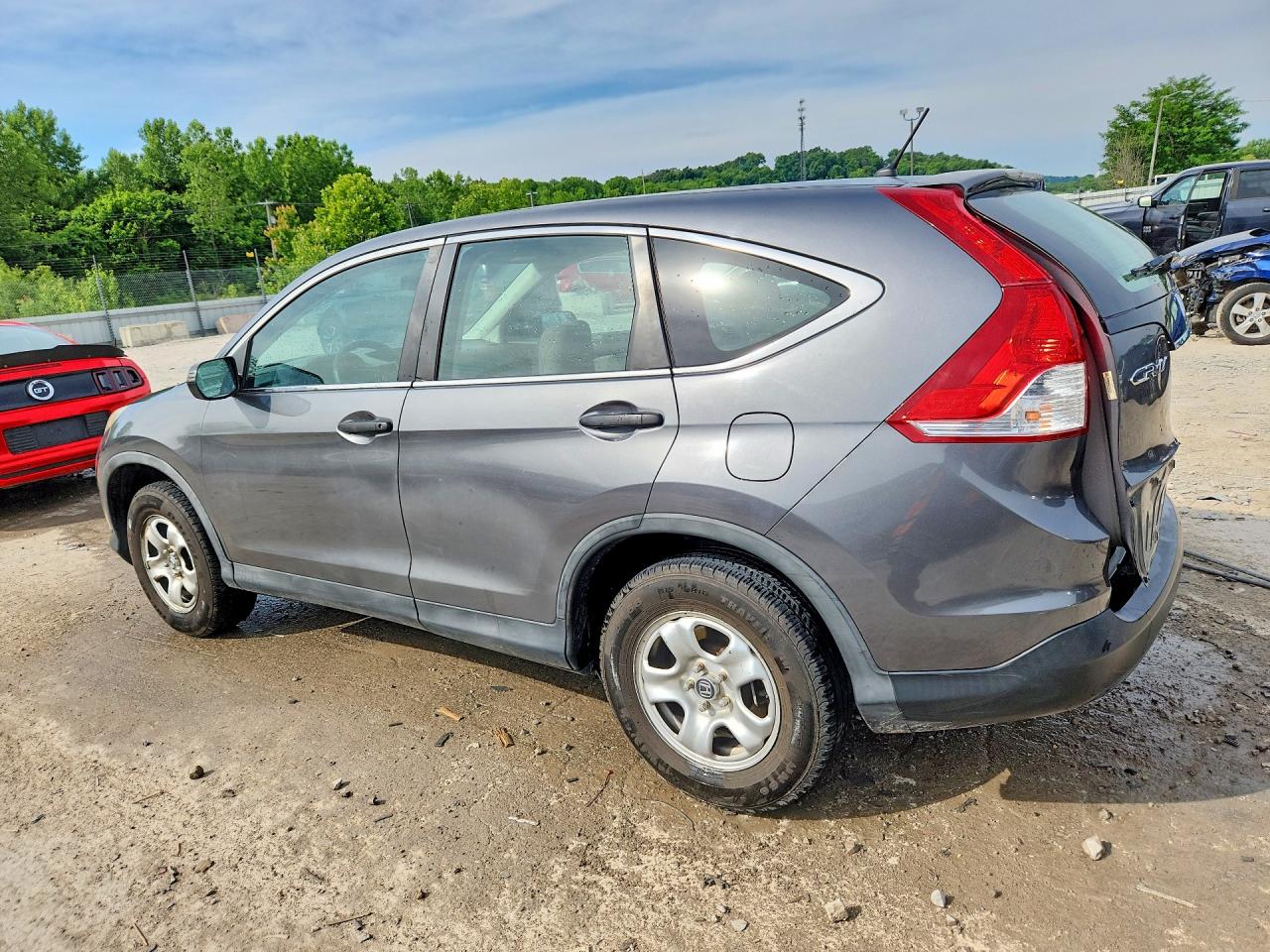 2014 Honda Cr-v Lx Gray vin: 3CZRM3H38EG707680
