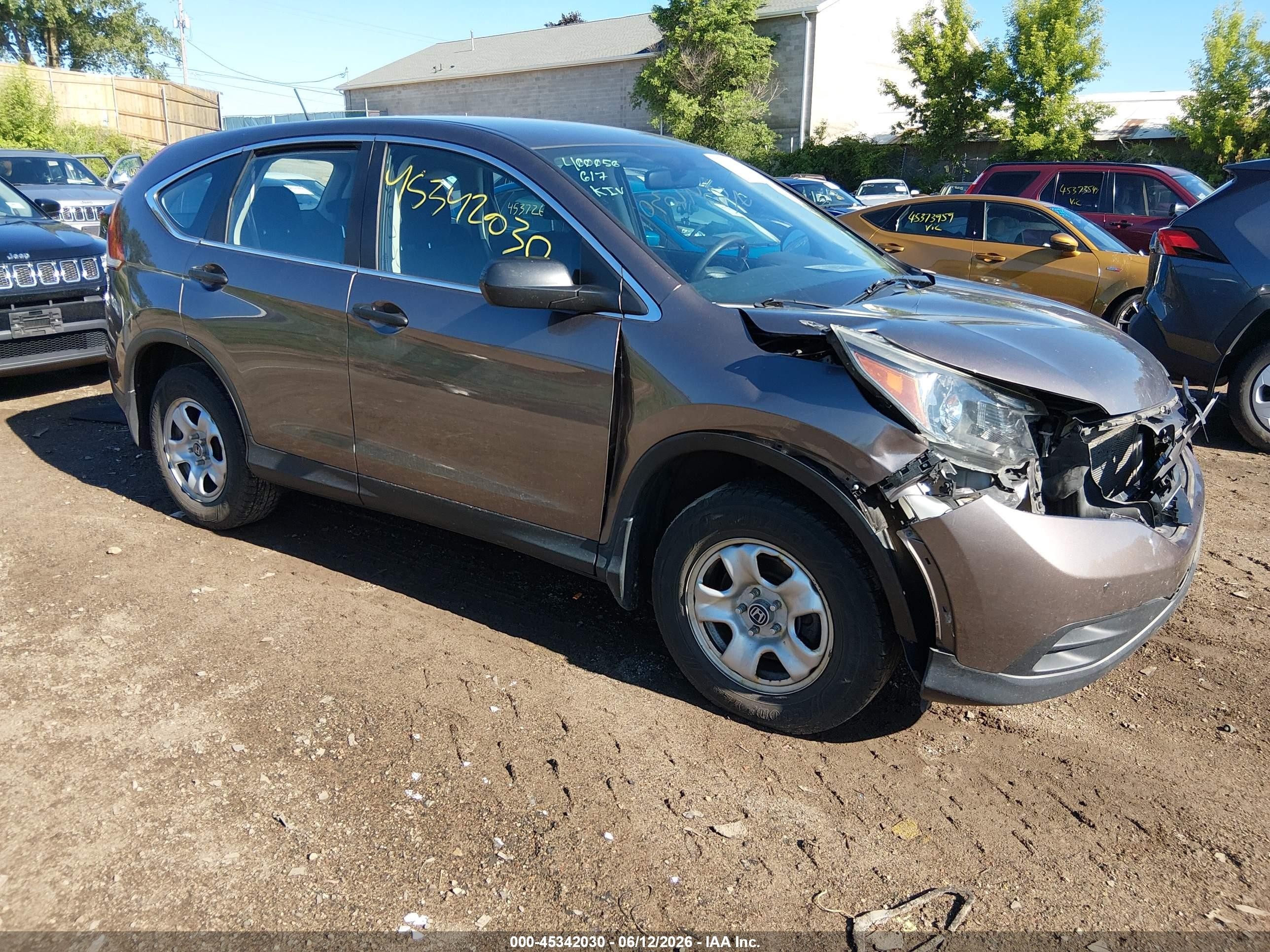 2014 Honda Cr-v Lx Коричневый vin: 3CZRM3H38EG712698