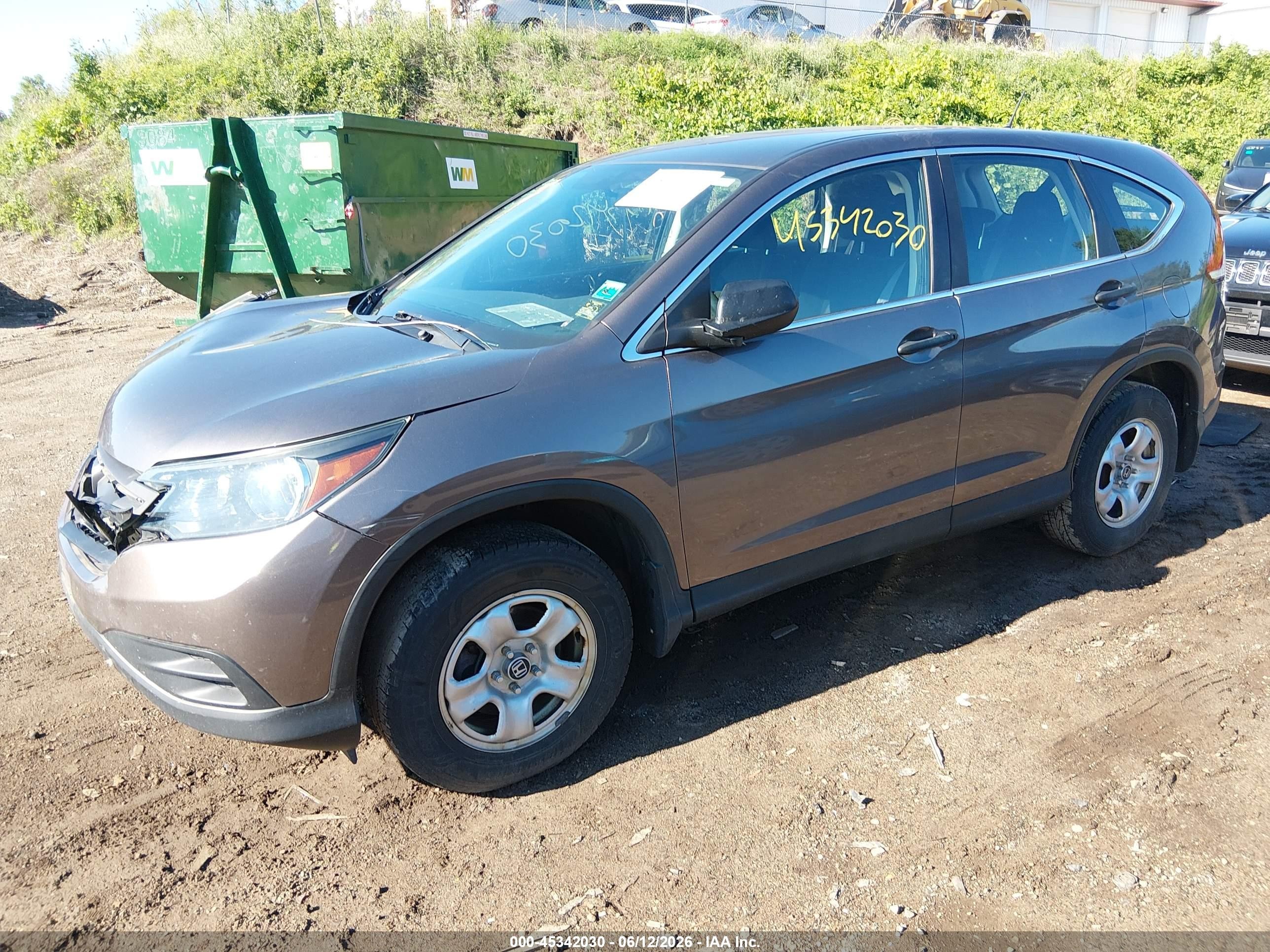 2014 Honda Cr-v Lx Коричневый vin: 3CZRM3H38EG712698