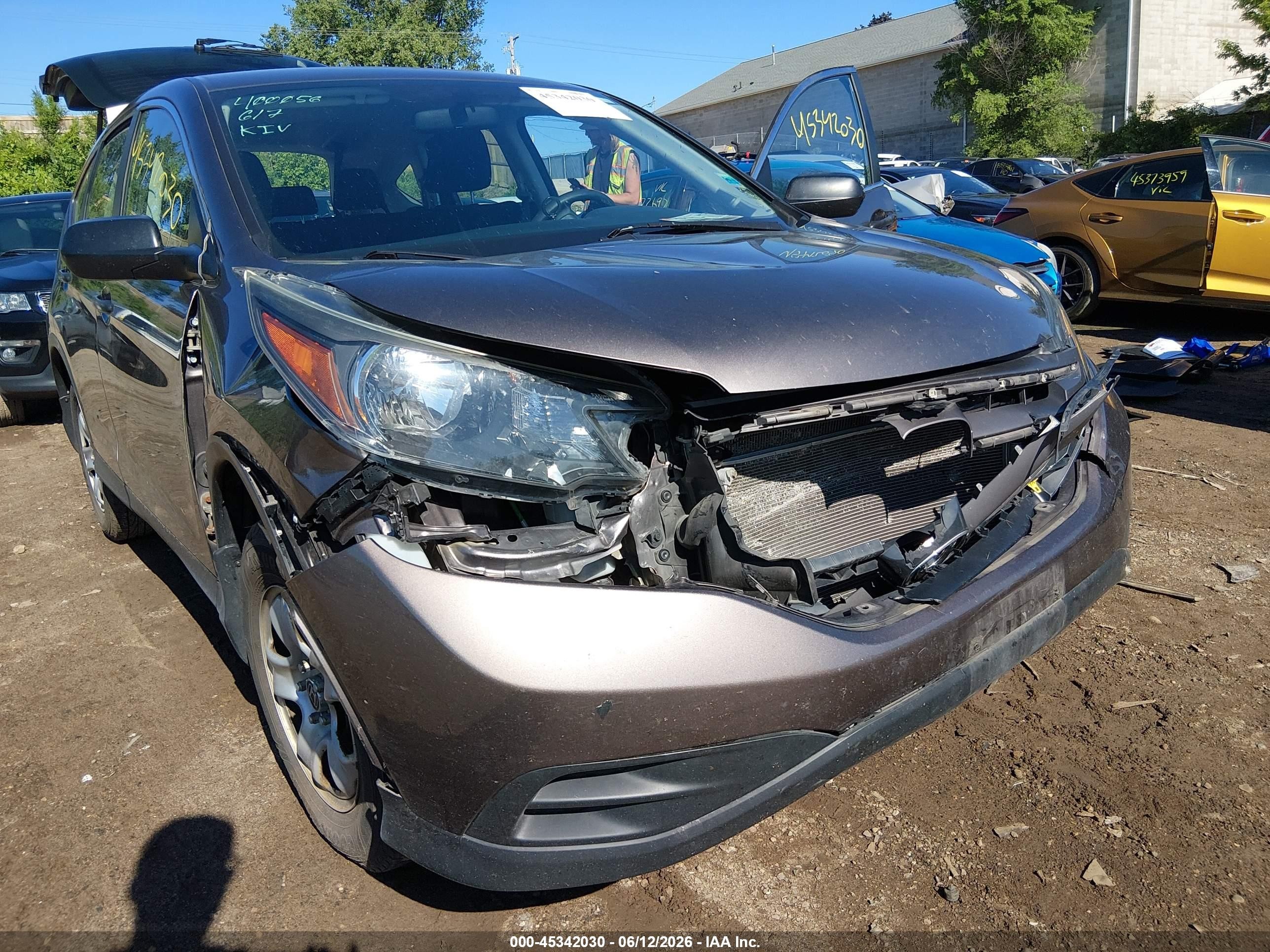2014 Honda Cr-v Lx Коричневый vin: 3CZRM3H38EG712698