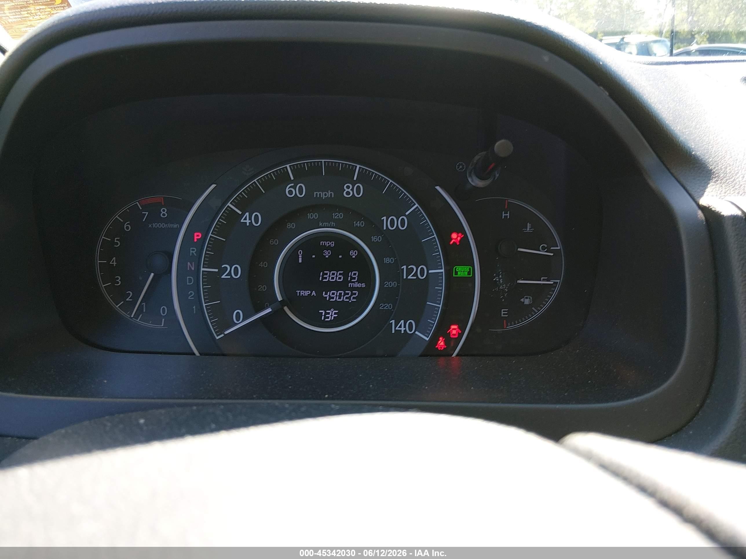 2014 Honda Cr-v Lx Коричневый vin: 3CZRM3H38EG712698