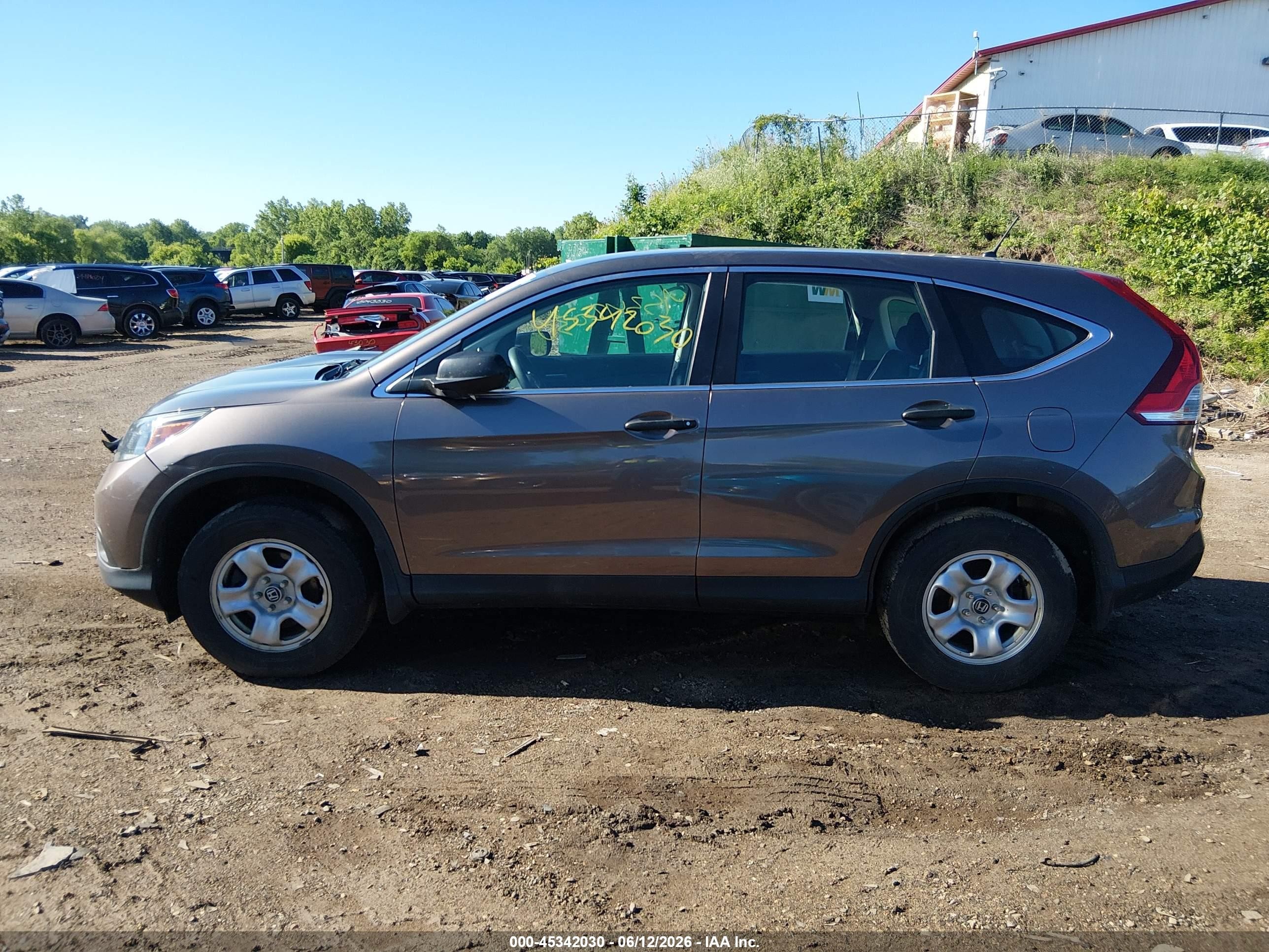 2014 Honda Cr-v Lx Коричневый vin: 3CZRM3H38EG712698