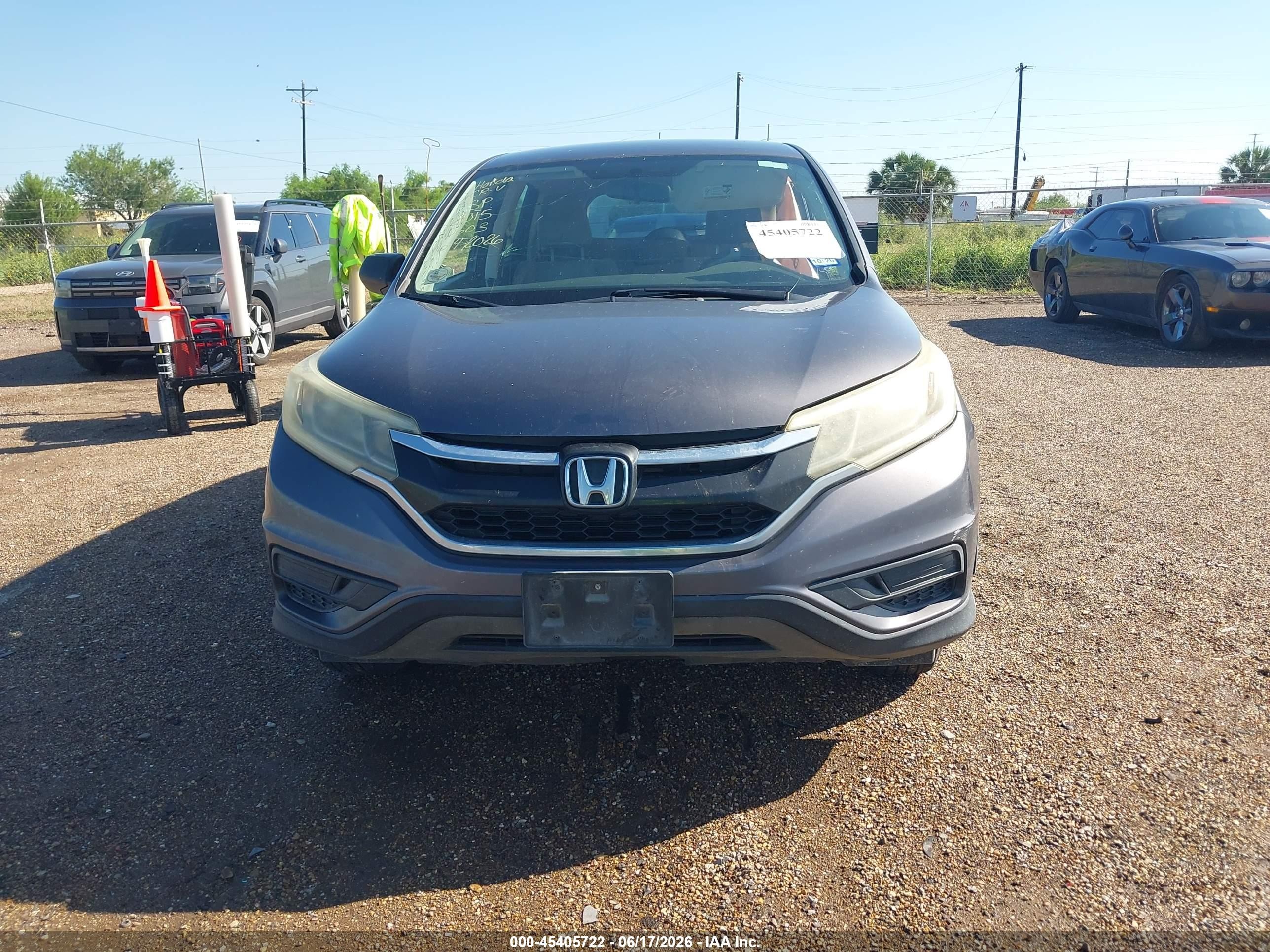 2015 Honda Cr-v Lx Серый vin: 3CZRM3H38FG700603