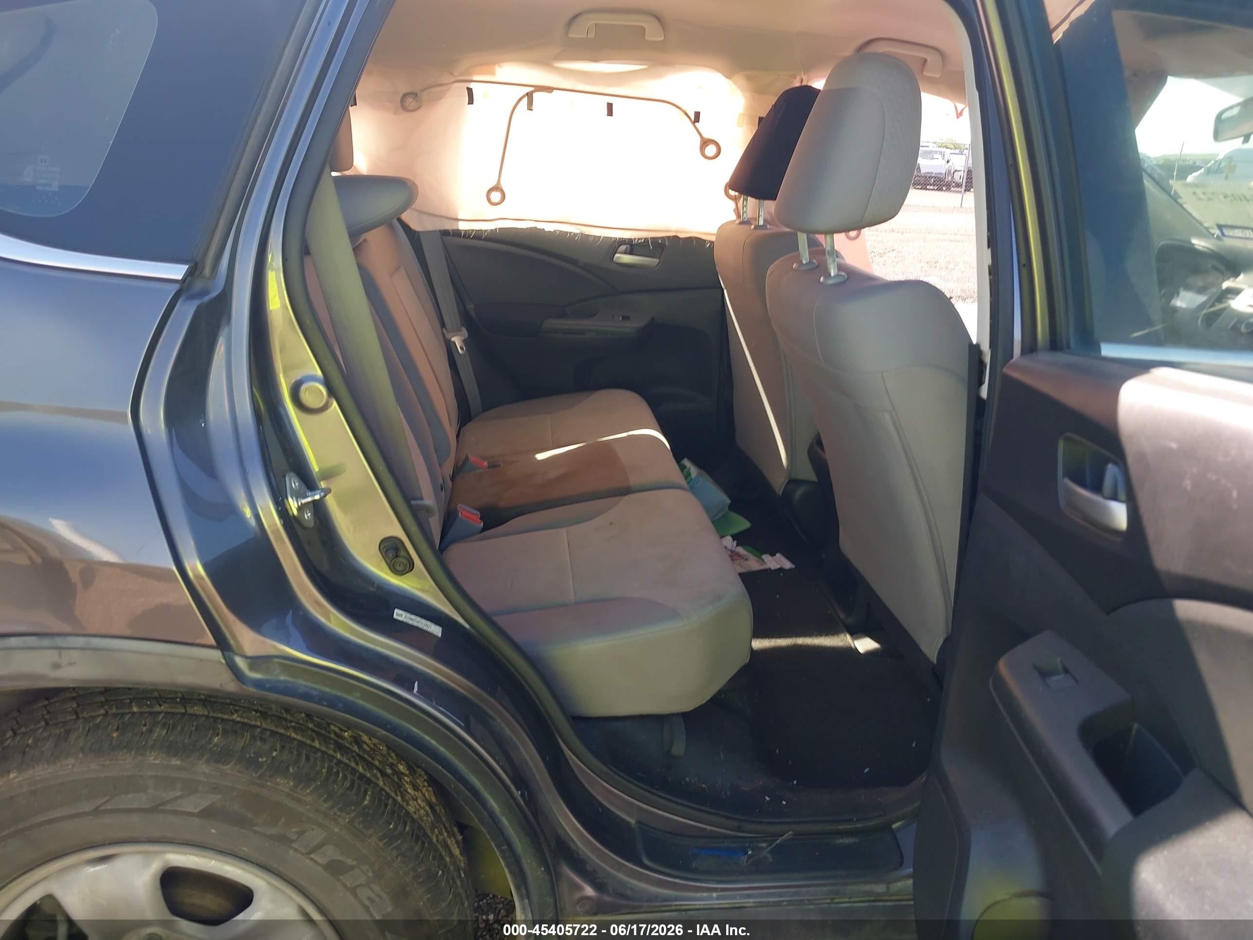 2015 Honda Cr-v Lx Серый vin: 3CZRM3H38FG700603