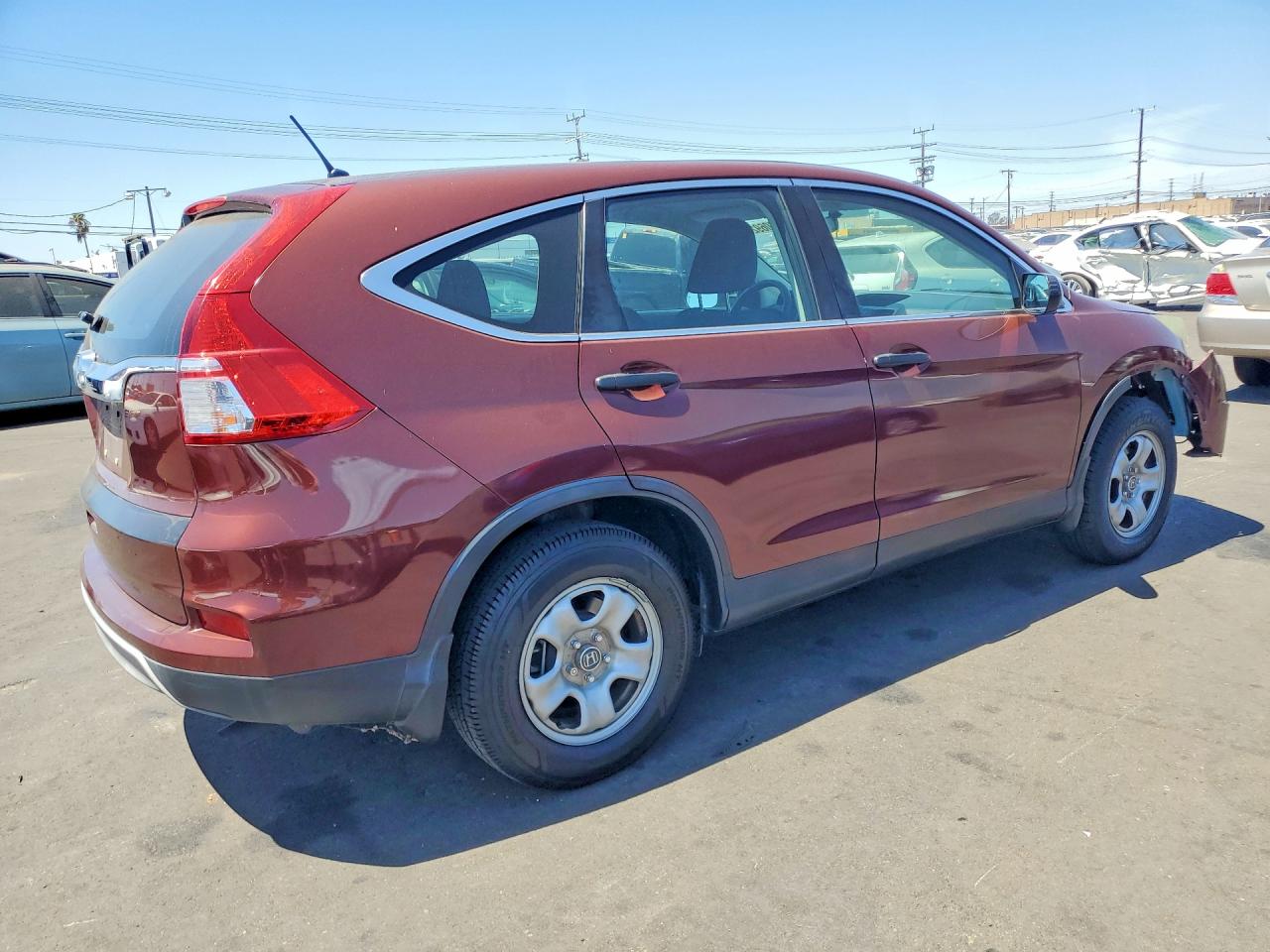 2015 Honda Cr-v Lx Brown vin: 3CZRM3H38FG707535