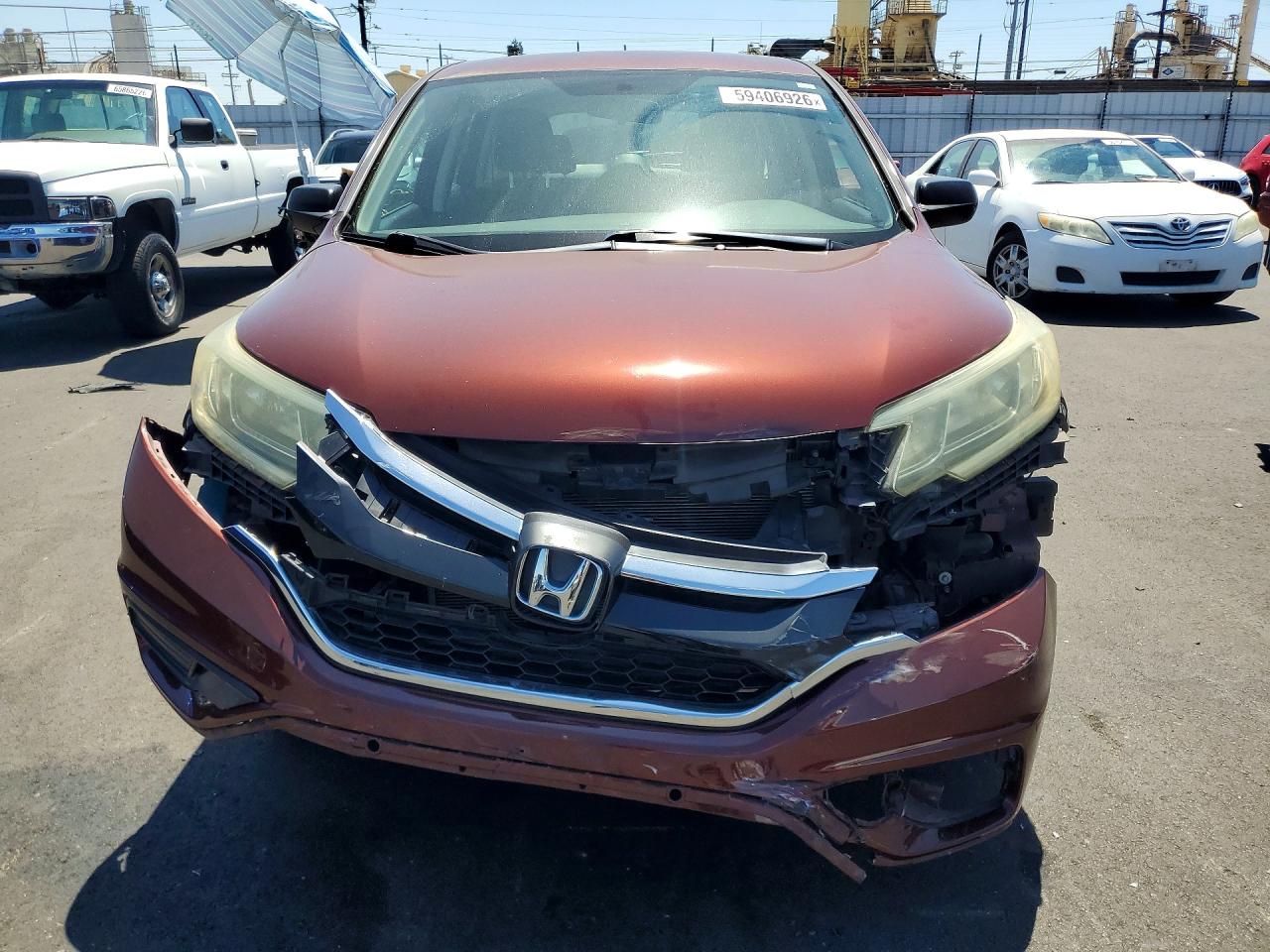 2015 Honda Cr-v Lx Brown vin: 3CZRM3H38FG707535