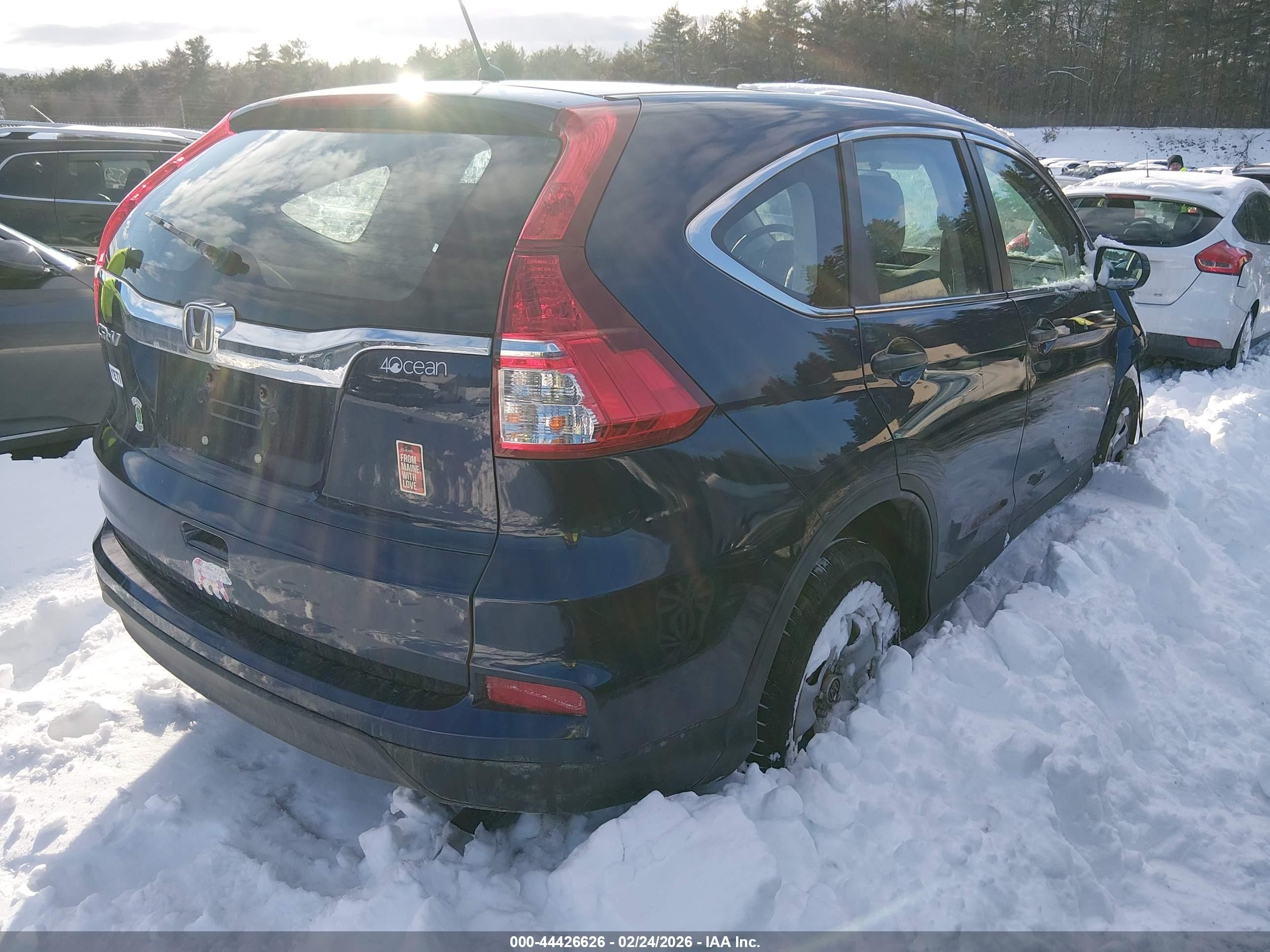 2015 Honda Cr-v Lx Черный vin: 3CZRM3H38FG708636
