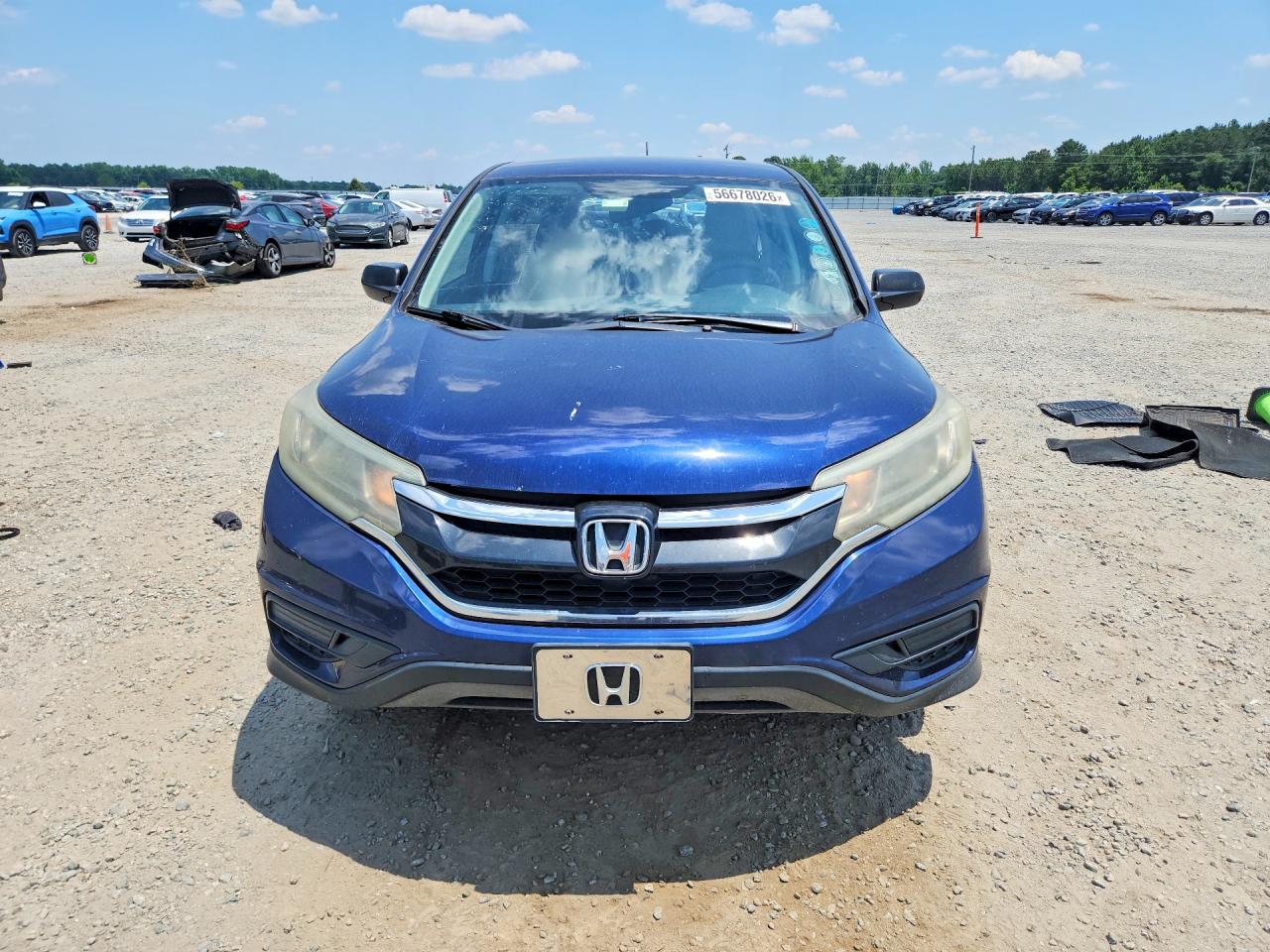 2015 Honda Cr-v Lx Blue vin: 3CZRM3H38FG709933