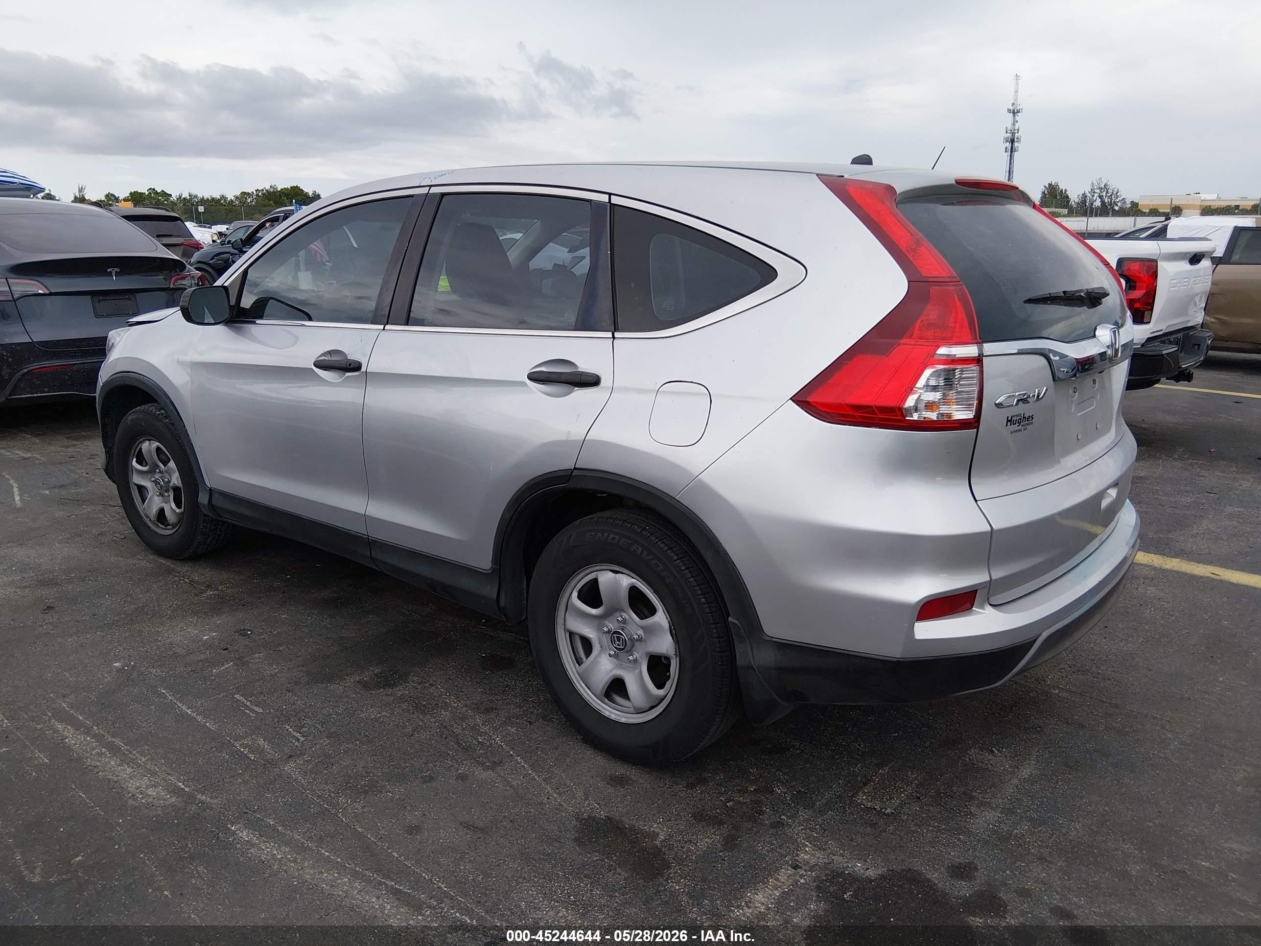 2015 Honda Cr-v Lx Silver vin: 3CZRM3H38FG711603