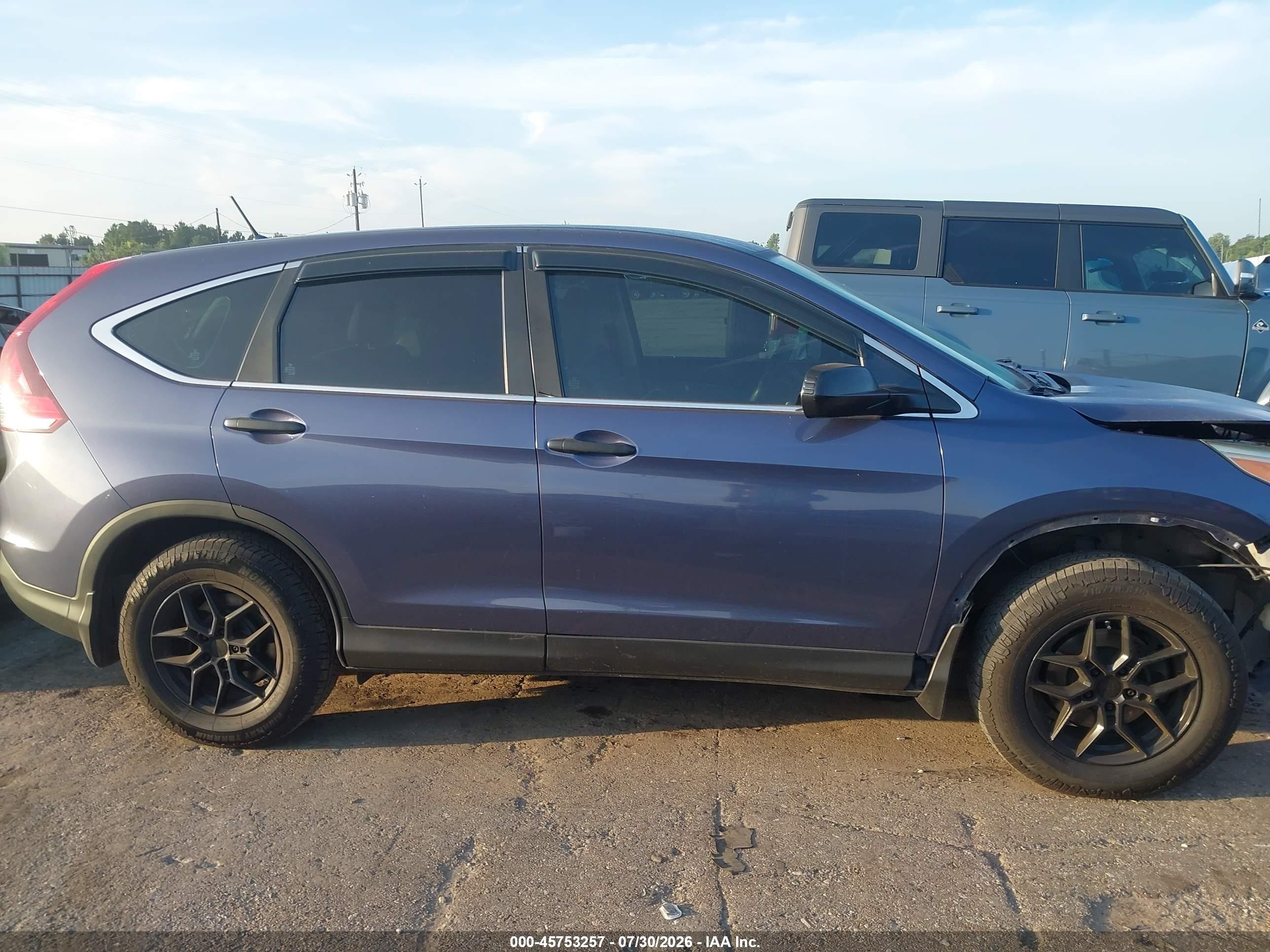 2012 Honda Cr-v Lx Blue vin: 3CZRM3H39CG700038