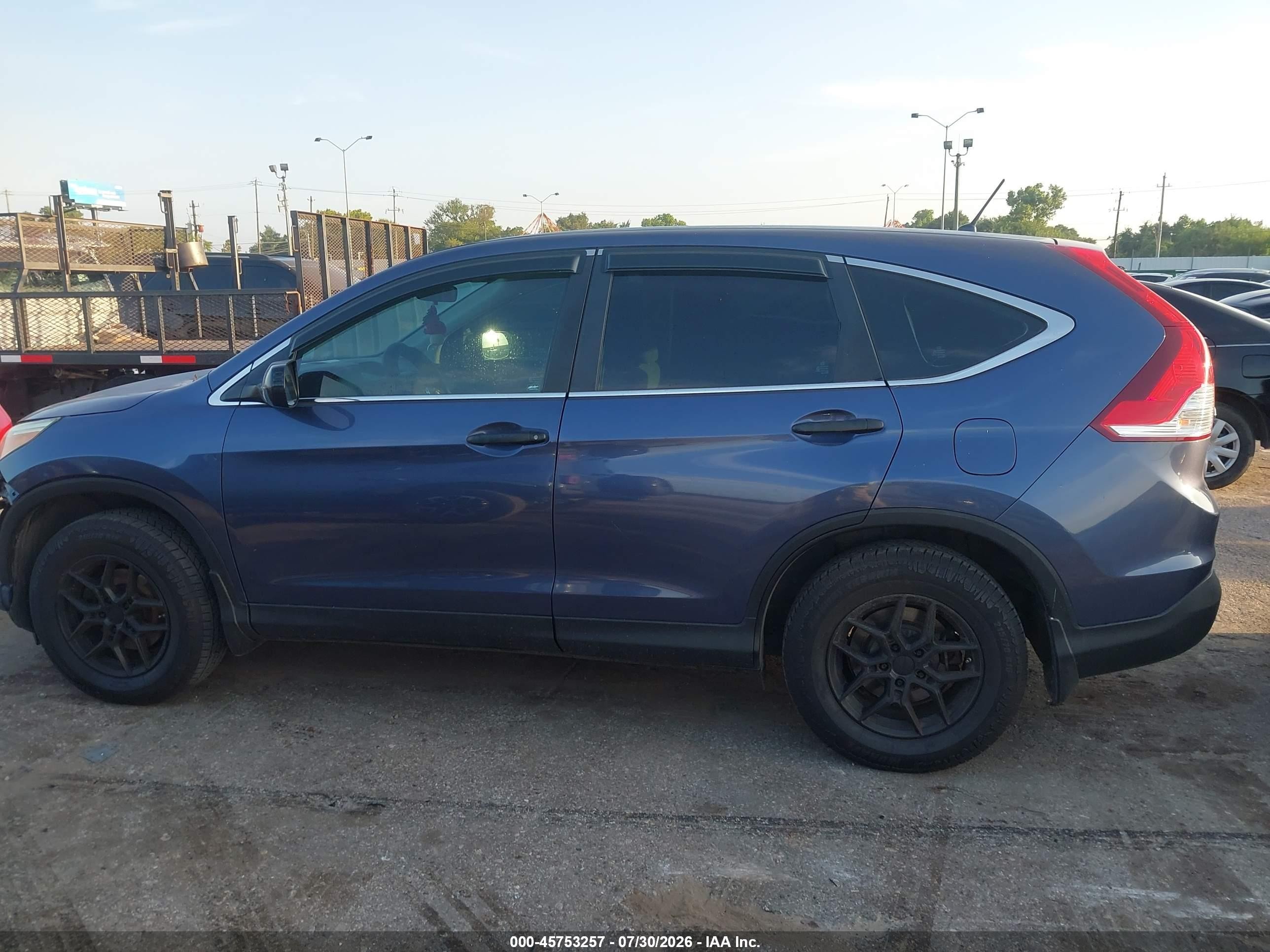 2012 Honda Cr-v Lx Blue vin: 3CZRM3H39CG700038