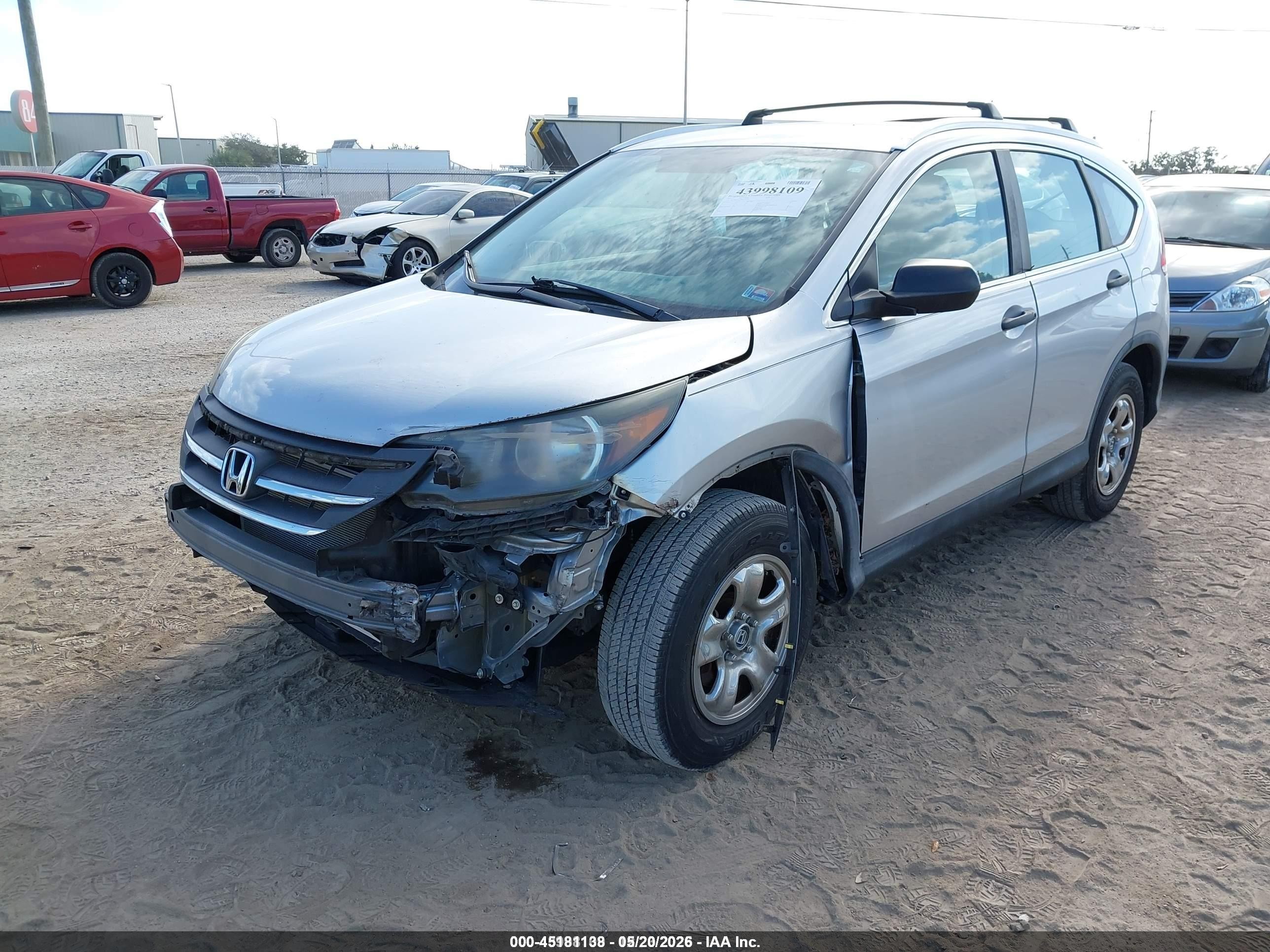 2013 Honda Cr-v Lx Silver vin: 3CZRM3H39DG703037