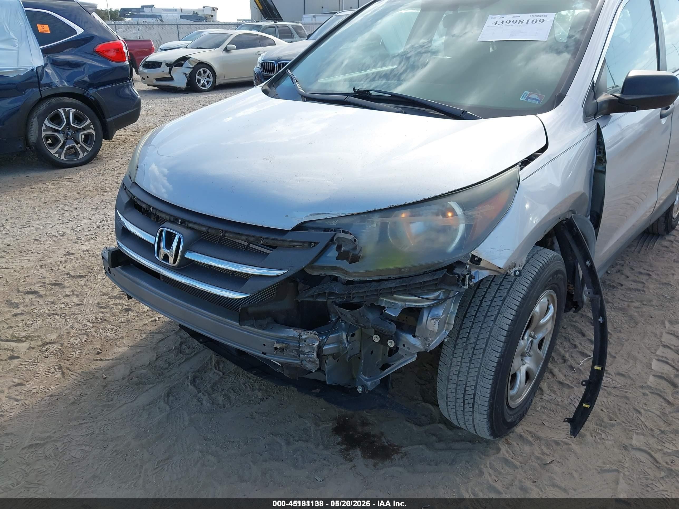 2013 Honda Cr-v Lx Silver vin: 3CZRM3H39DG703037