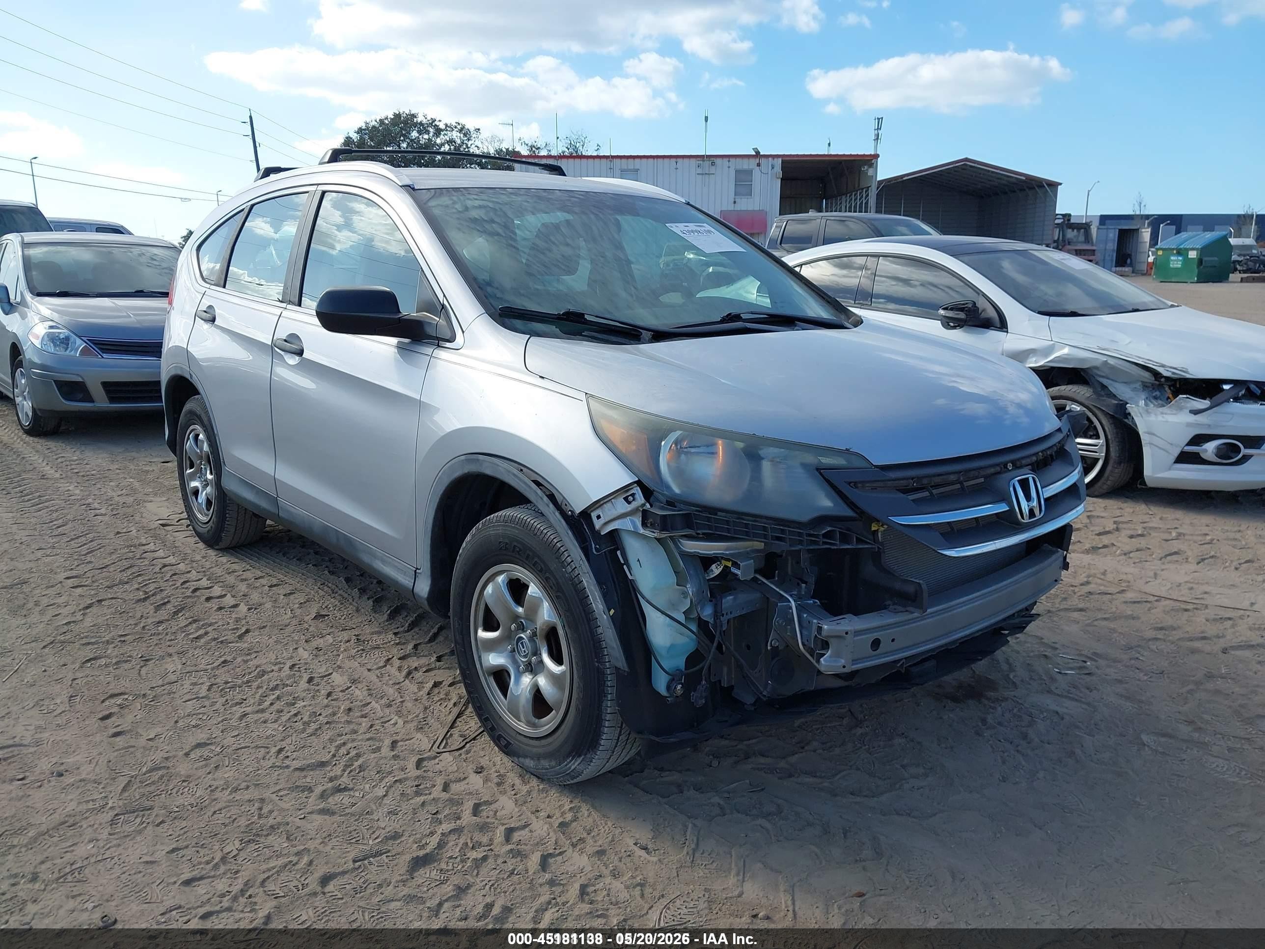2013 Honda Cr-v Lx Silver vin: 3CZRM3H39DG703037