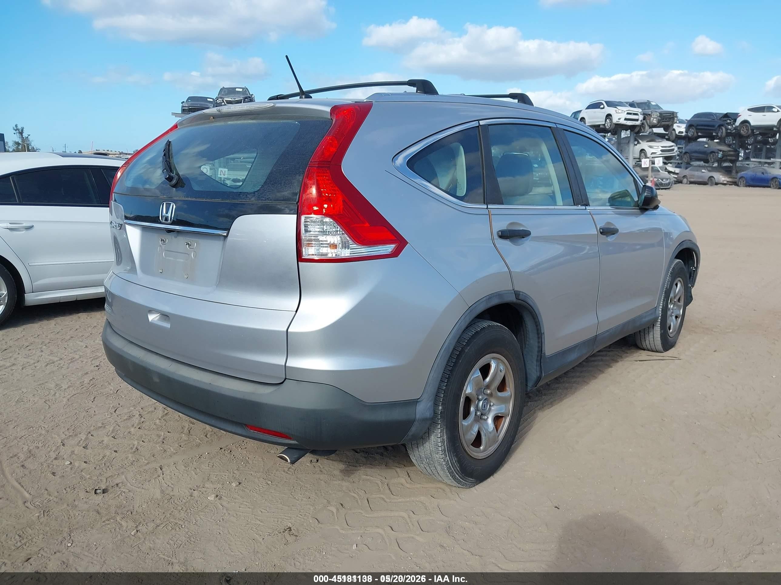 2013 Honda Cr-v Lx Silver vin: 3CZRM3H39DG703037