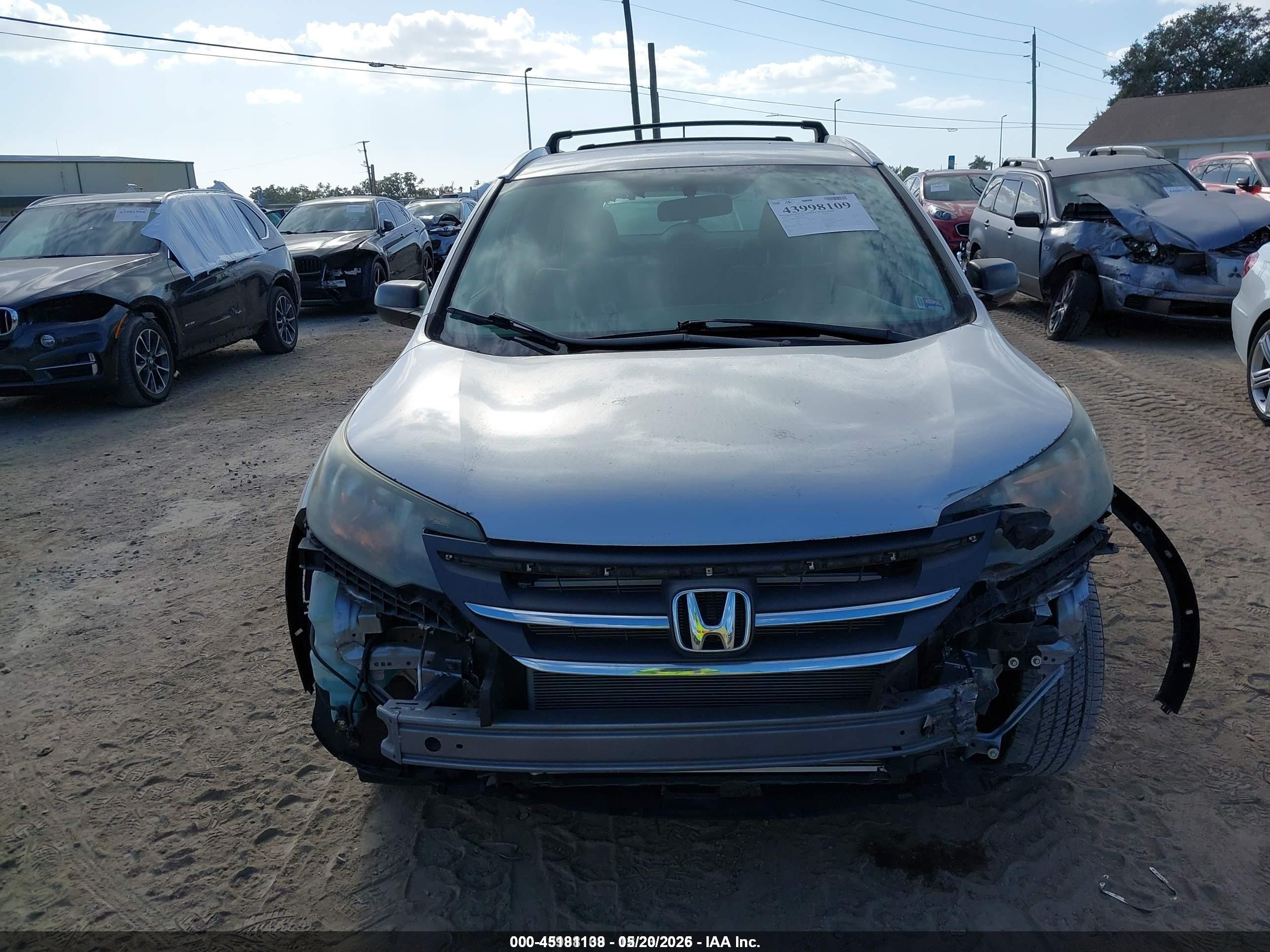 2013 Honda Cr-v Lx Silver vin: 3CZRM3H39DG703037
