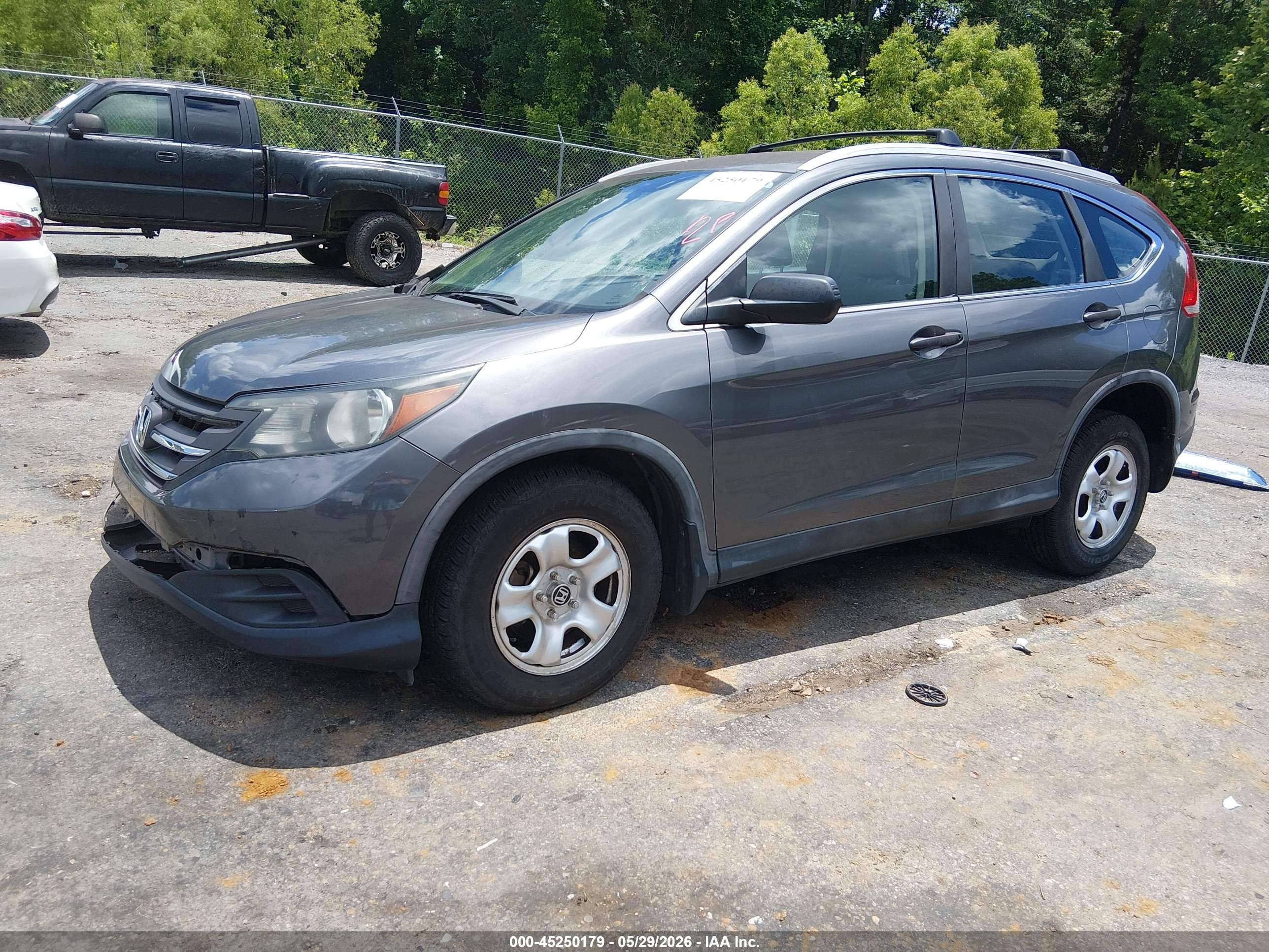 2013 Honda Cr-v Lx Gray vin: 3CZRM3H39DG709985
