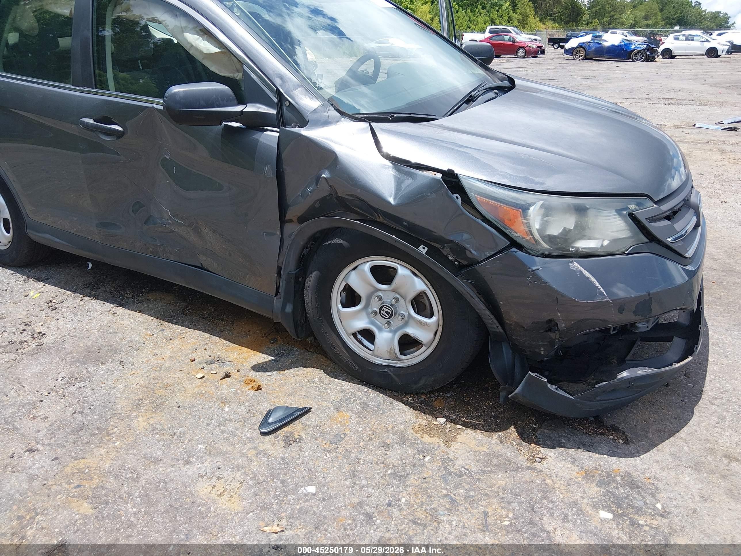 2013 Honda Cr-v Lx Gray vin: 3CZRM3H39DG709985