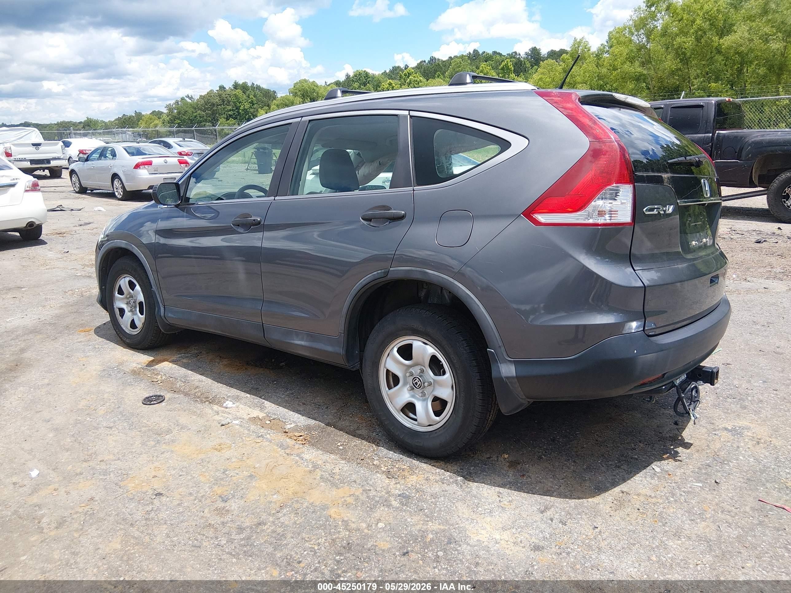 2013 Honda Cr-v Lx Gray vin: 3CZRM3H39DG709985