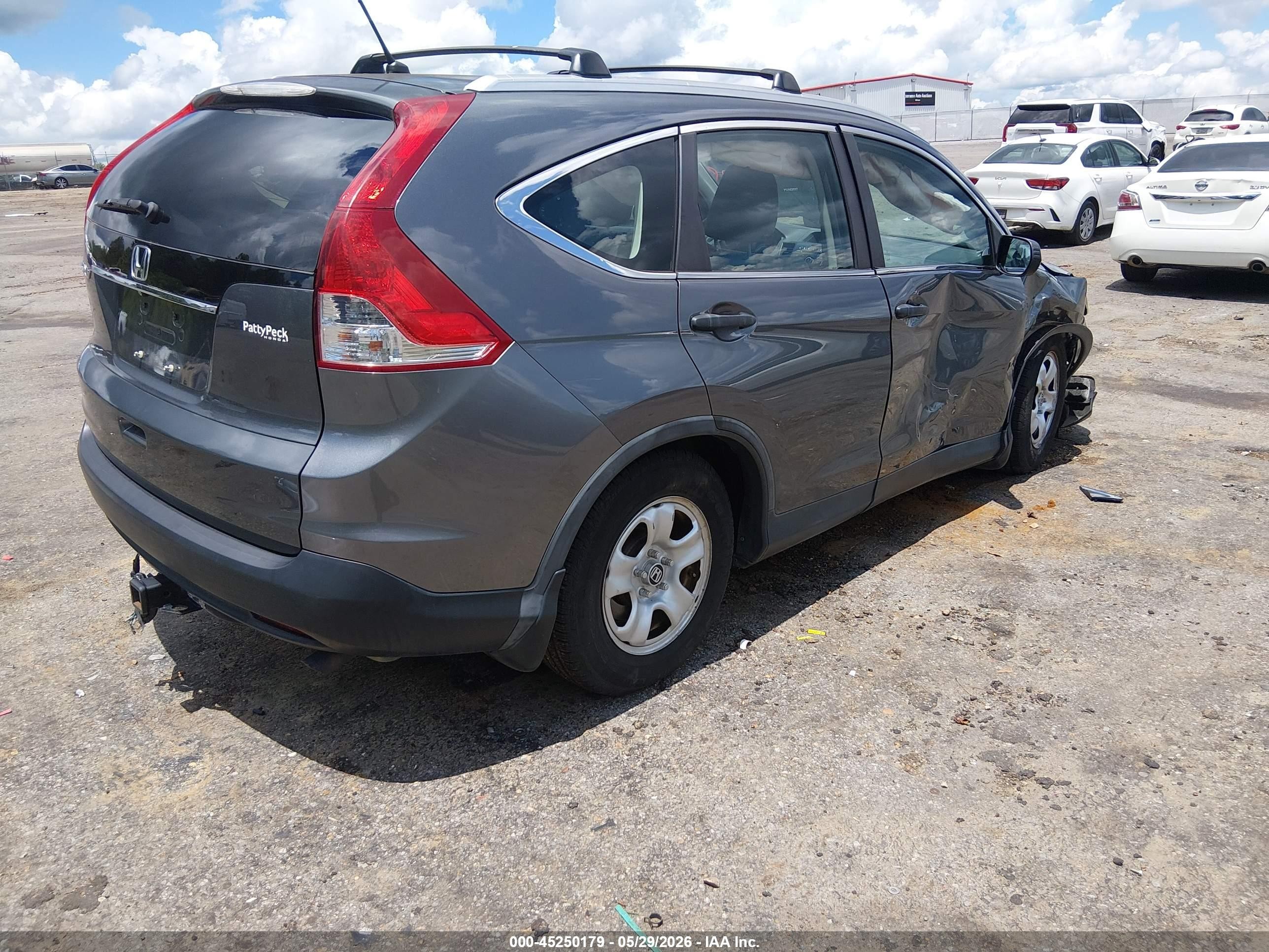 2013 Honda Cr-v Lx Gray vin: 3CZRM3H39DG709985