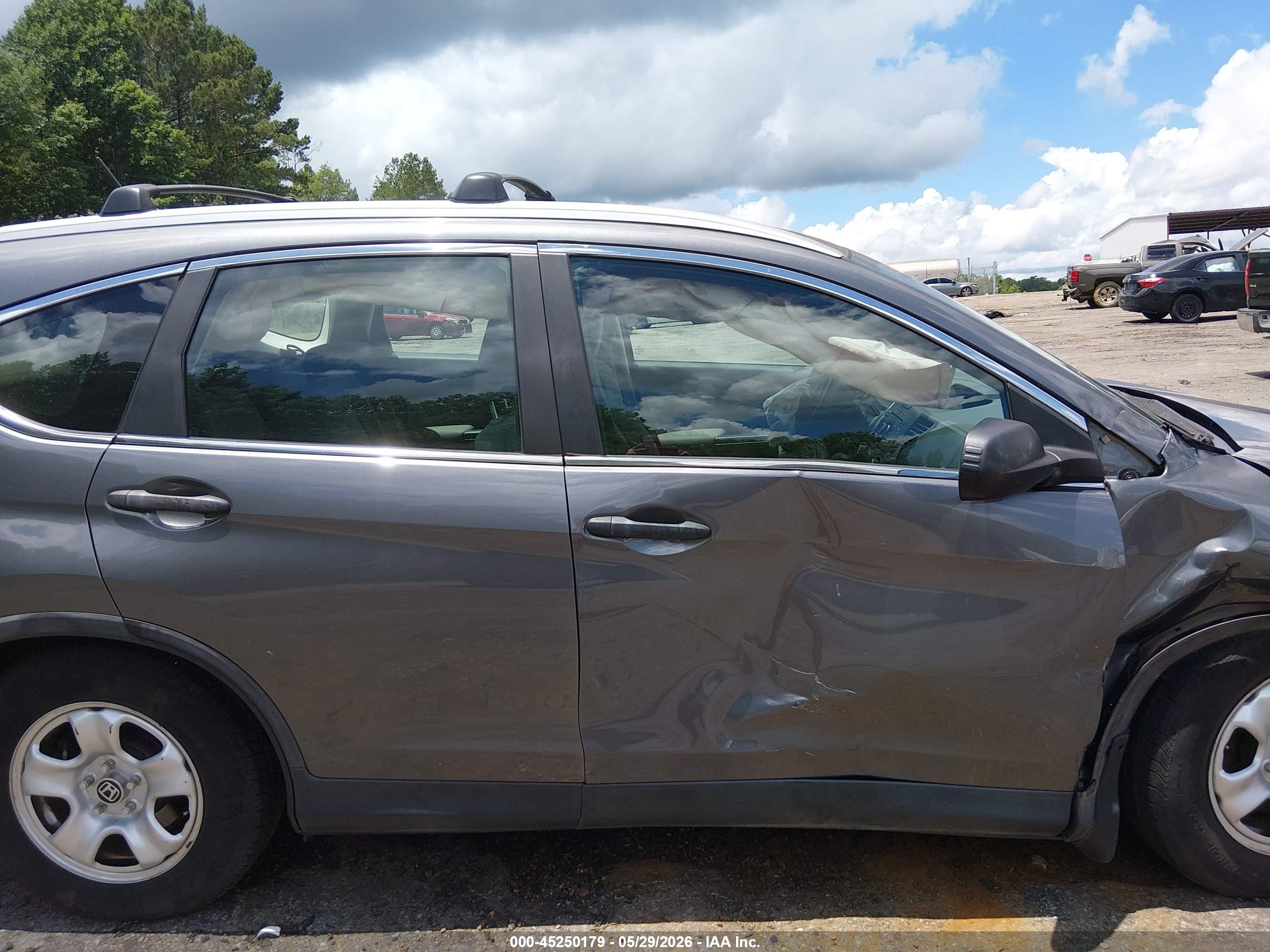 2013 Honda Cr-v Lx Gray vin: 3CZRM3H39DG709985
