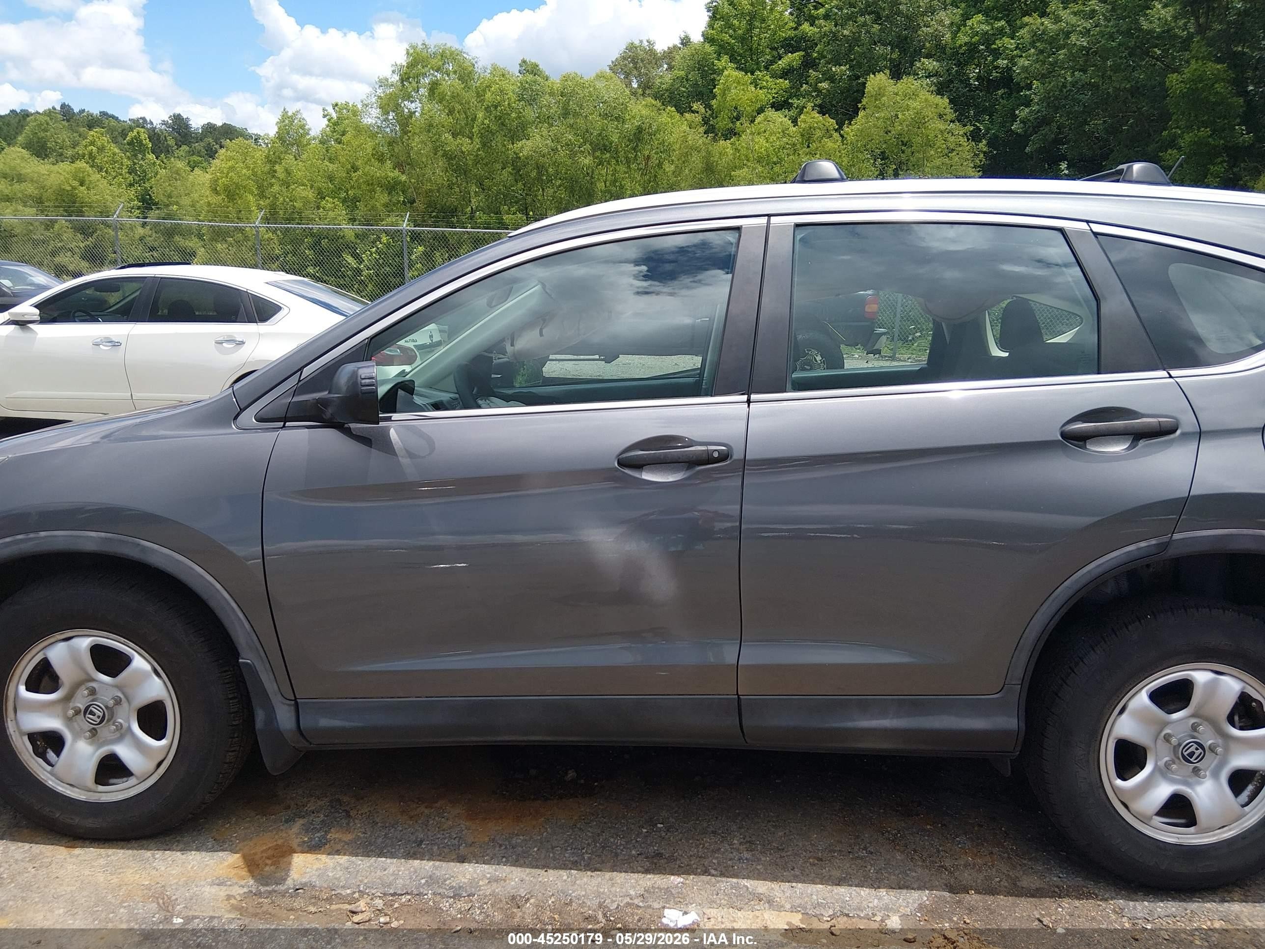 2013 Honda Cr-v Lx Gray vin: 3CZRM3H39DG709985