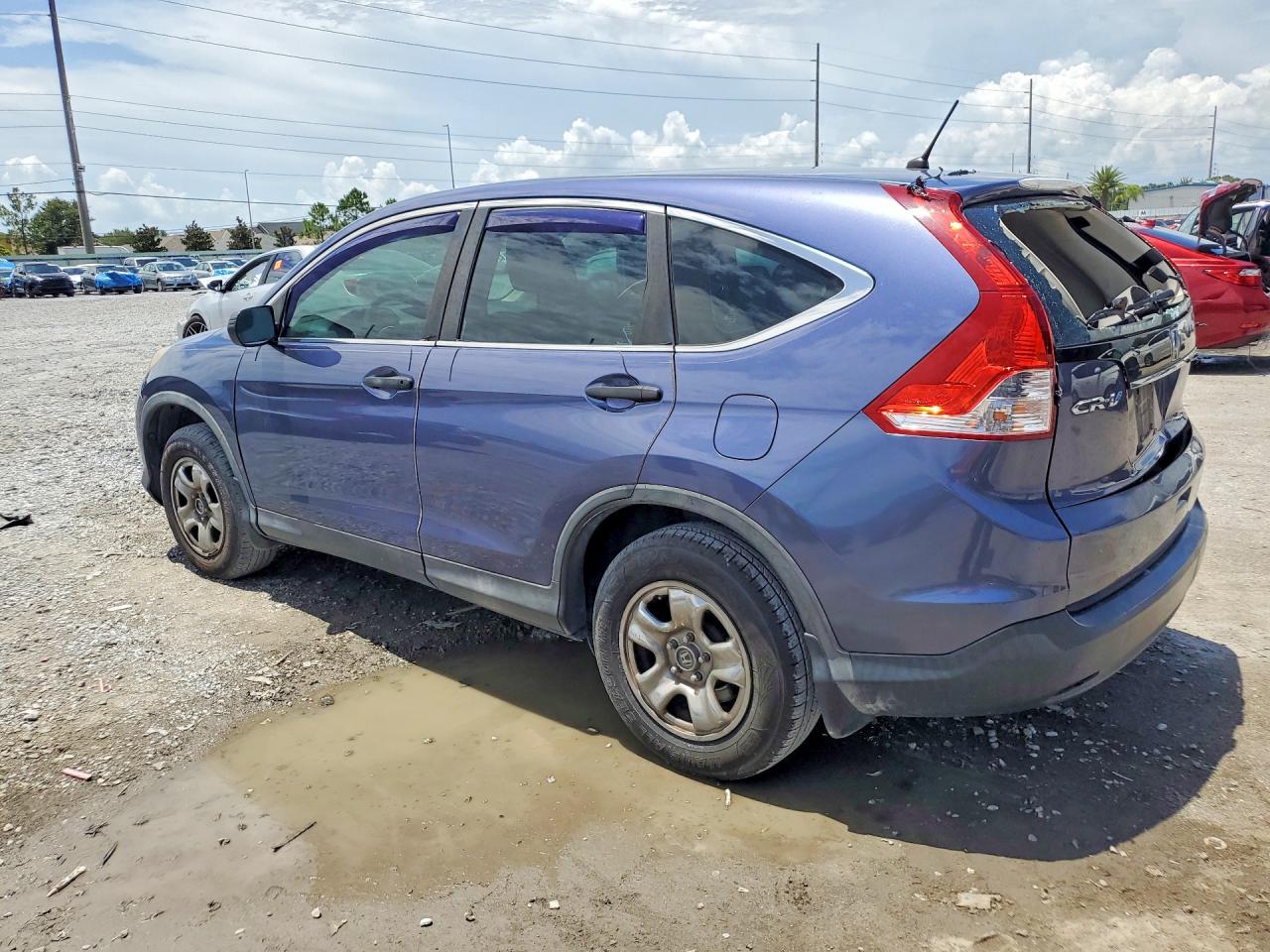 2013 Honda Cr-v Lx Blue vin: 3CZRM3H39DG710456