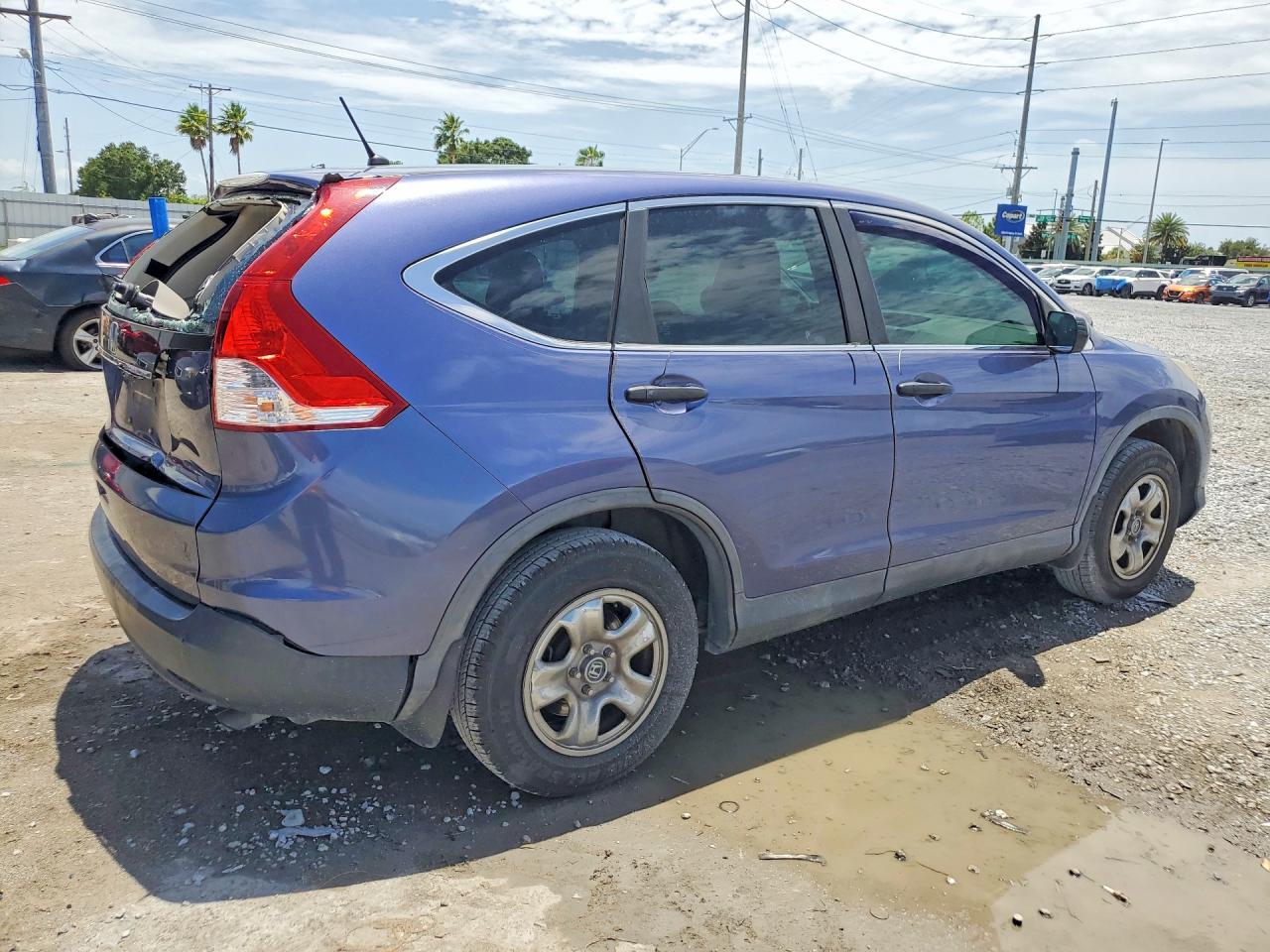 2013 Honda Cr-v Lx Blue vin: 3CZRM3H39DG710456