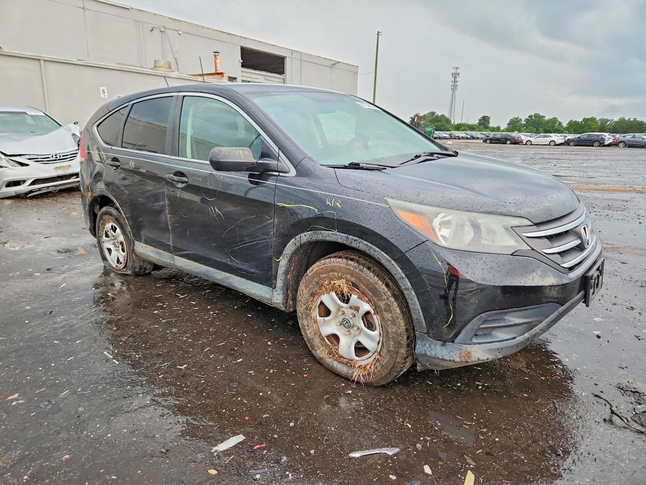 2014 Honda Cr-v Lx Black vin: 3CZRM3H39EG712922