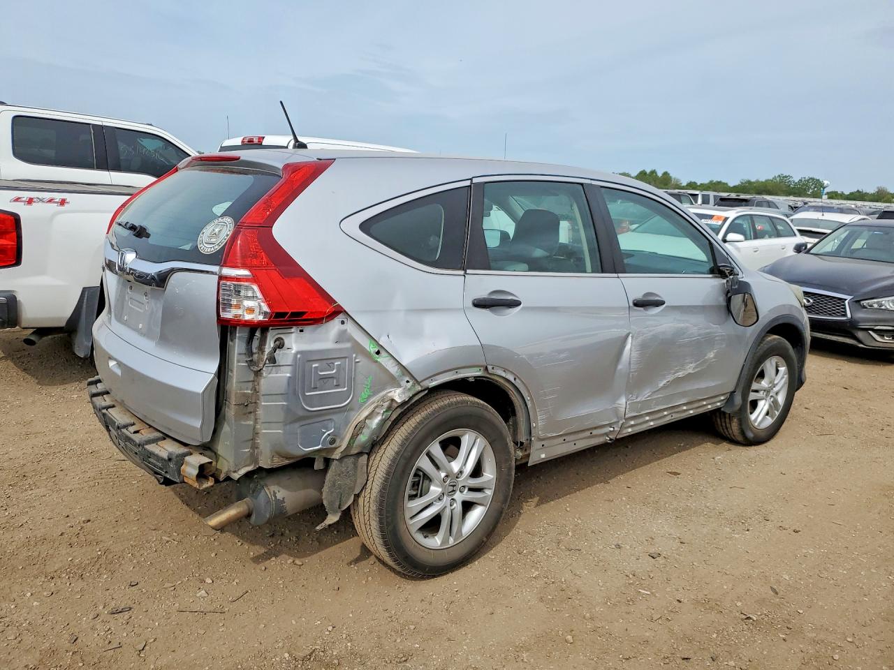 2015 Honda Cr-v Lx Silver vin: 3CZRM3H39FG708337