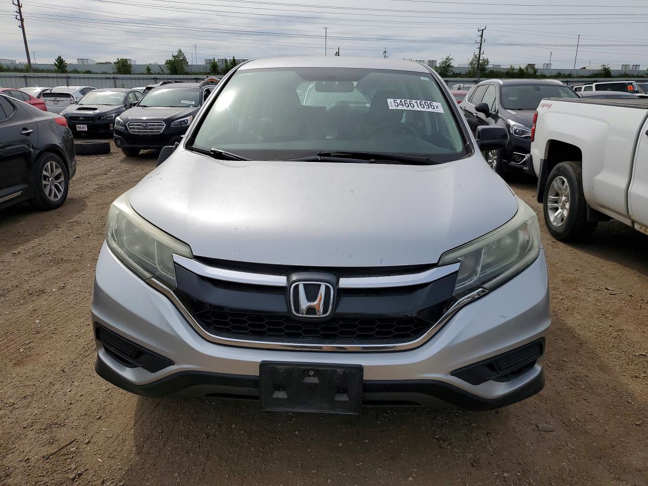 2015 Honda Cr-v Lx Silver vin: 3CZRM3H39FG708337