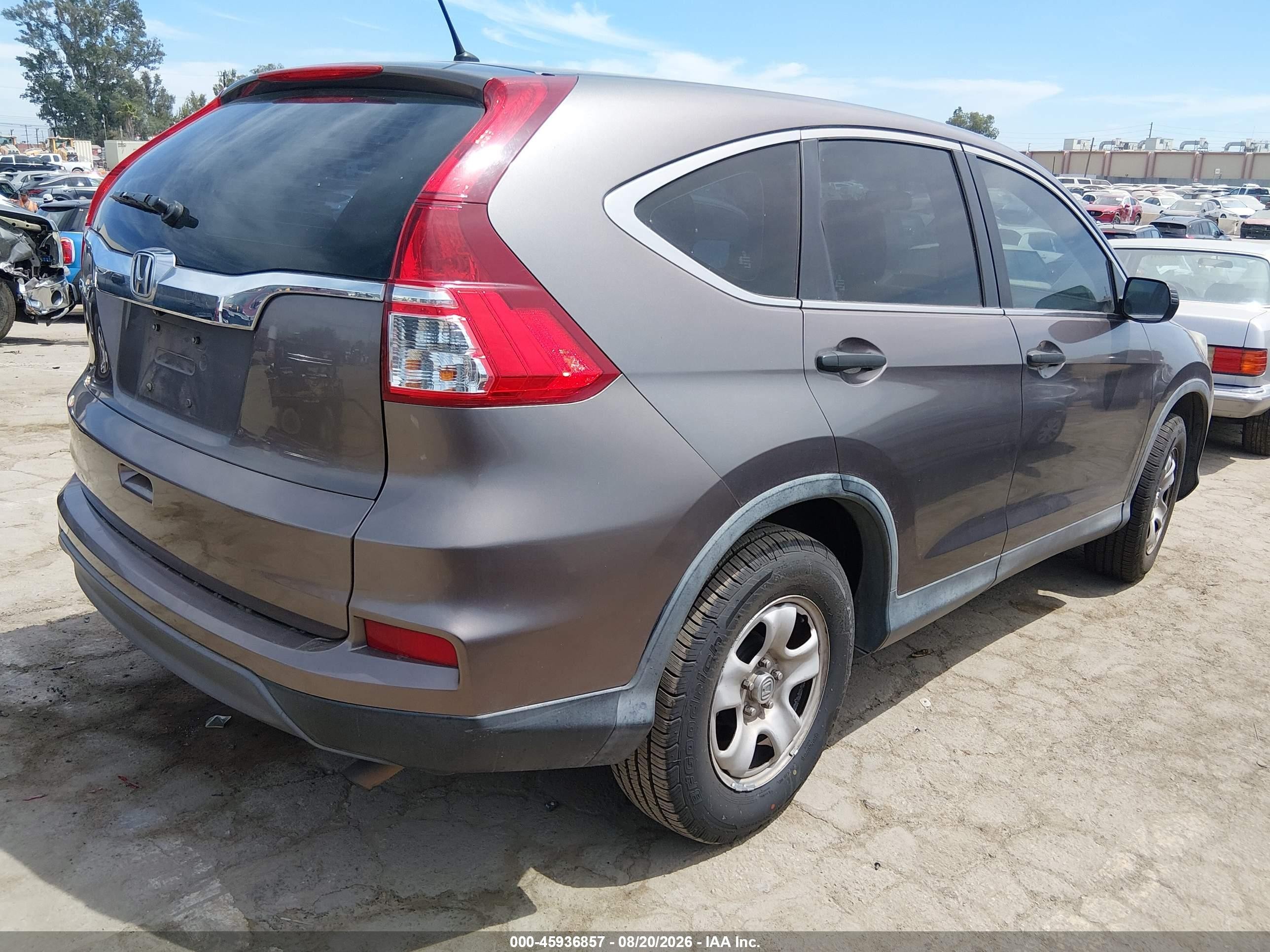 2015 Honda Cr-v Lx Silver vin: 3CZRM3H39FG714882