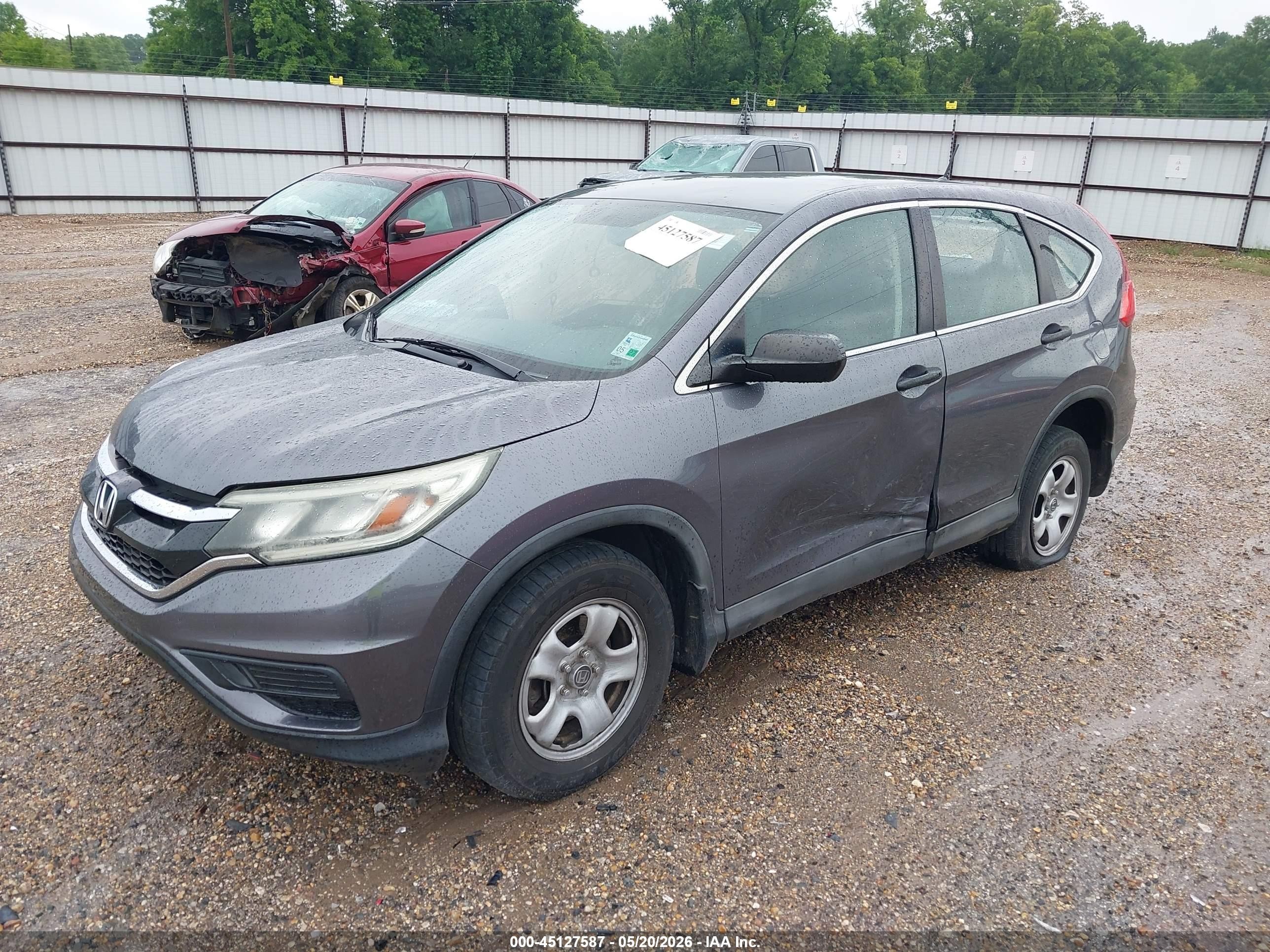 2016 Honda Cr-v Lx Gray vin: 3CZRM3H39GG701079