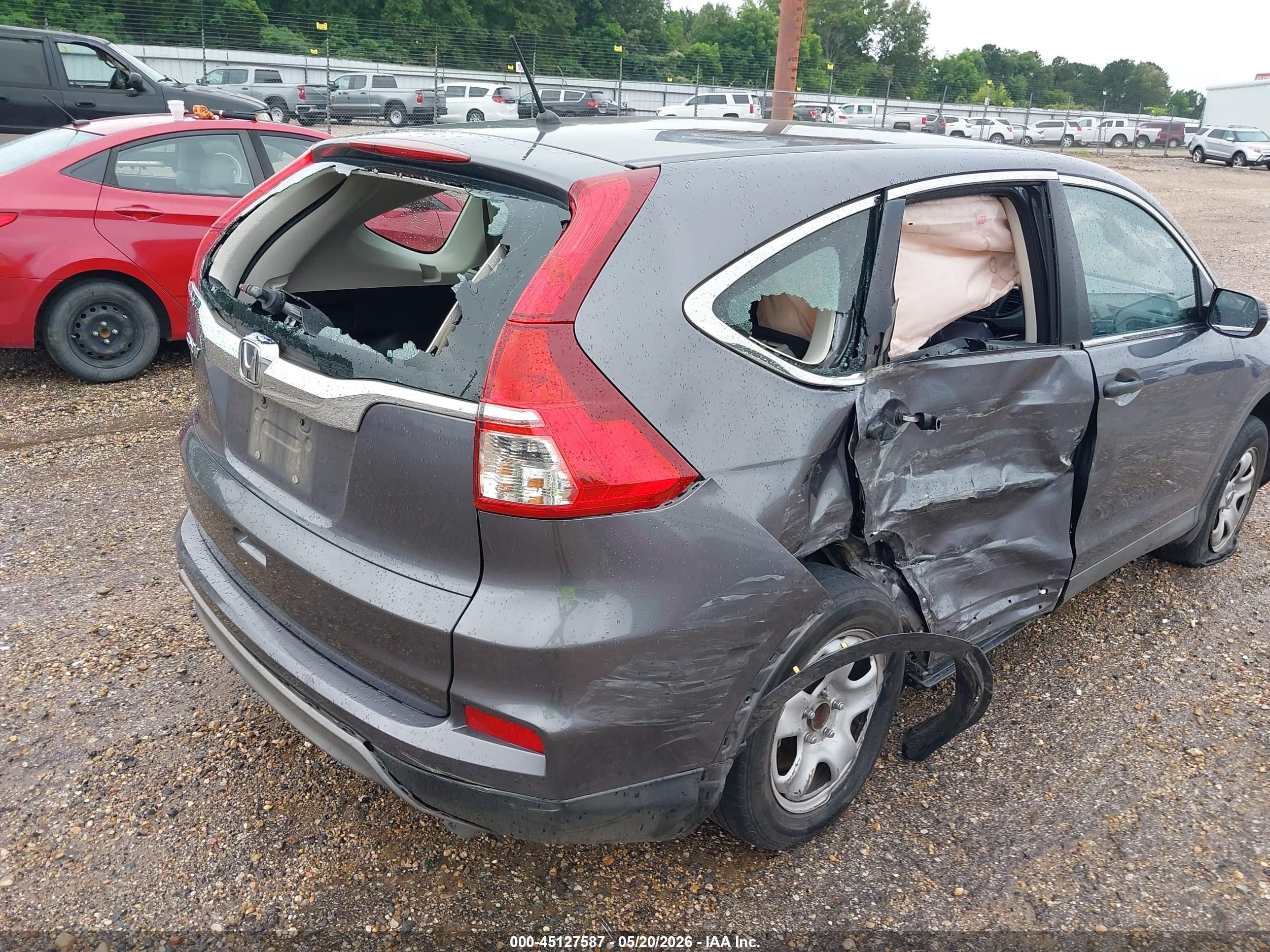 2016 Honda Cr-v Lx Gray vin: 3CZRM3H39GG701079