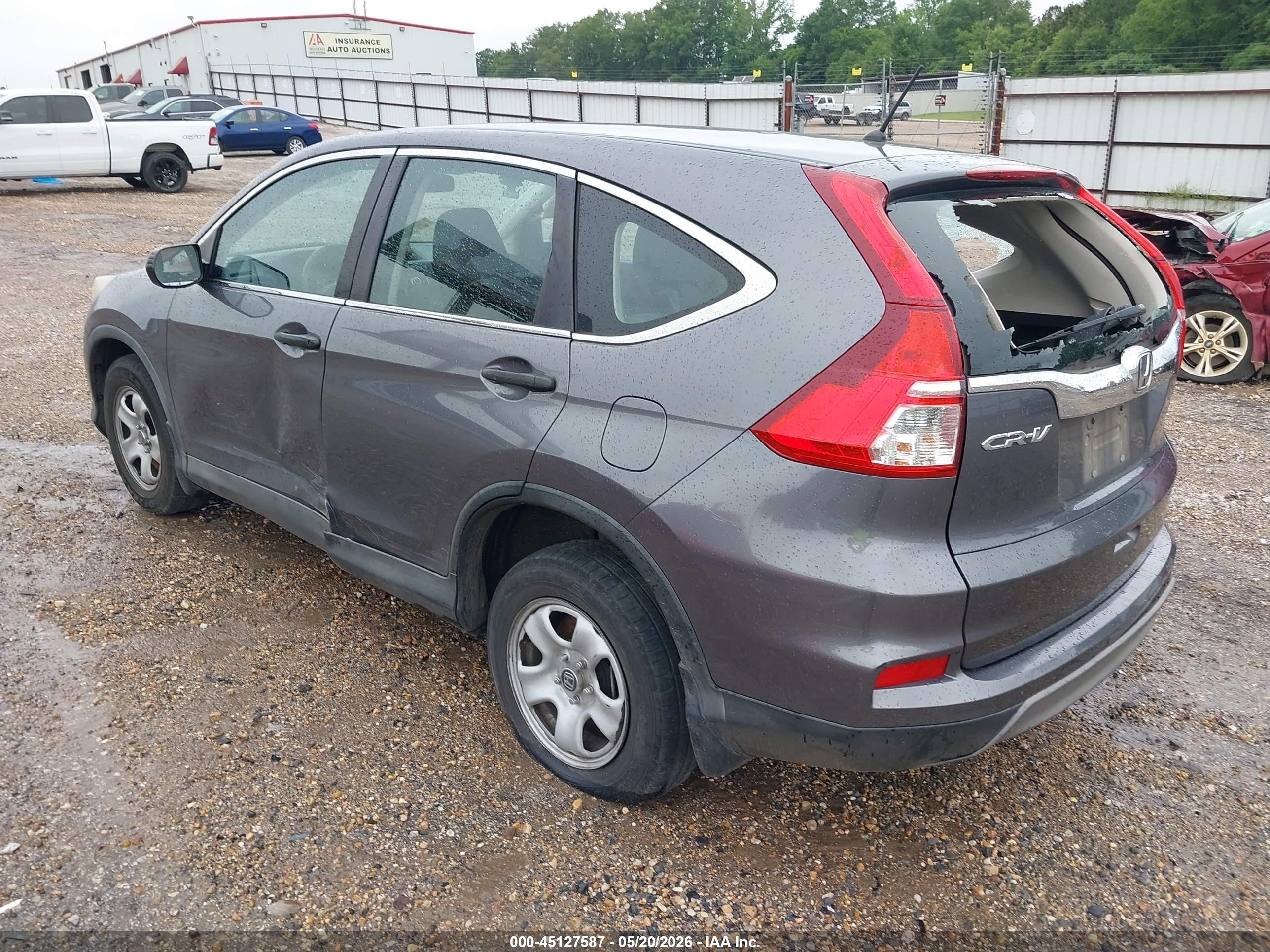 2016 Honda Cr-v Lx Gray vin: 3CZRM3H39GG701079