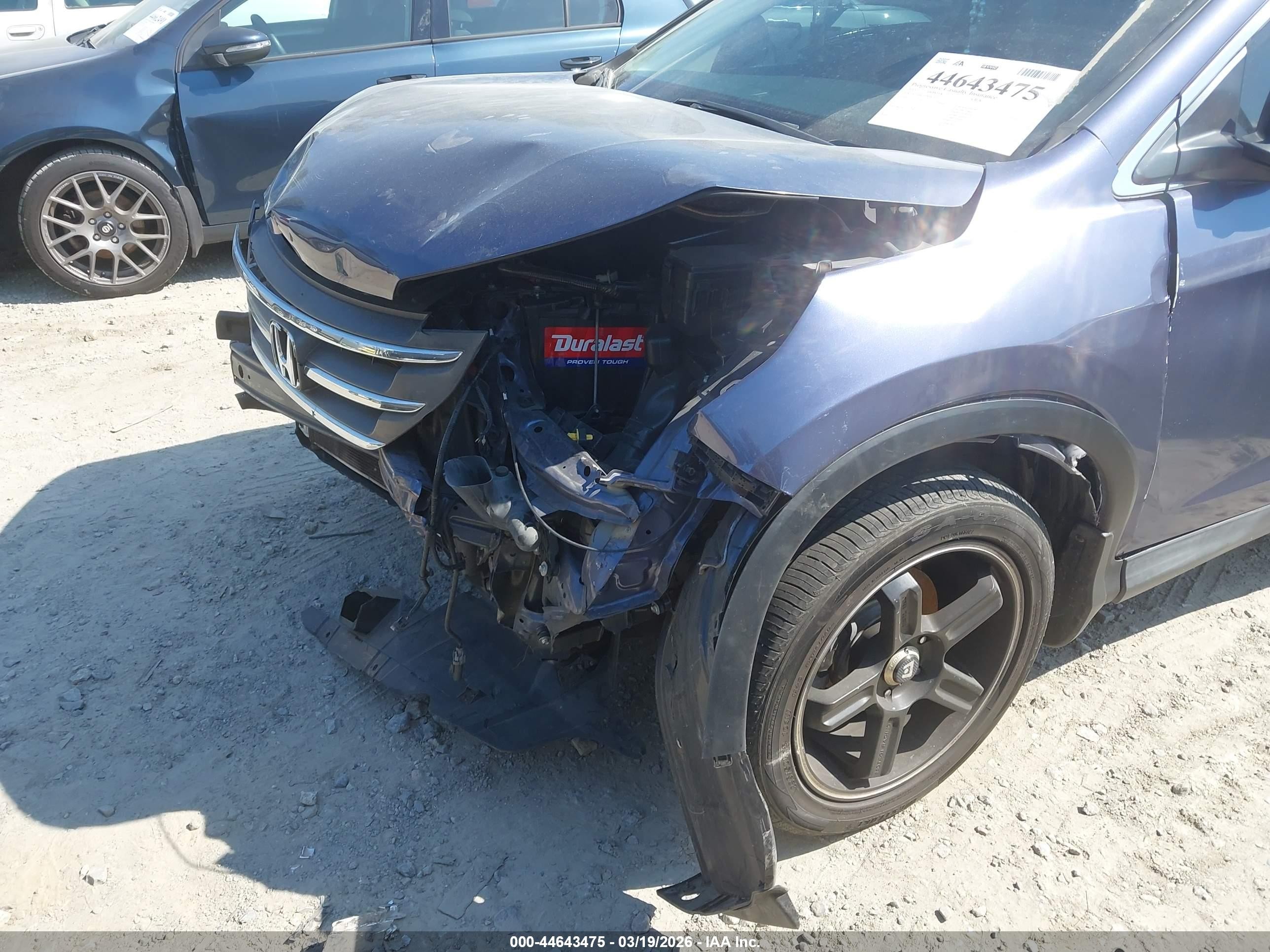 2013 Honda Cr-v Lx Blue vin: 3CZRM3H3XDG701278