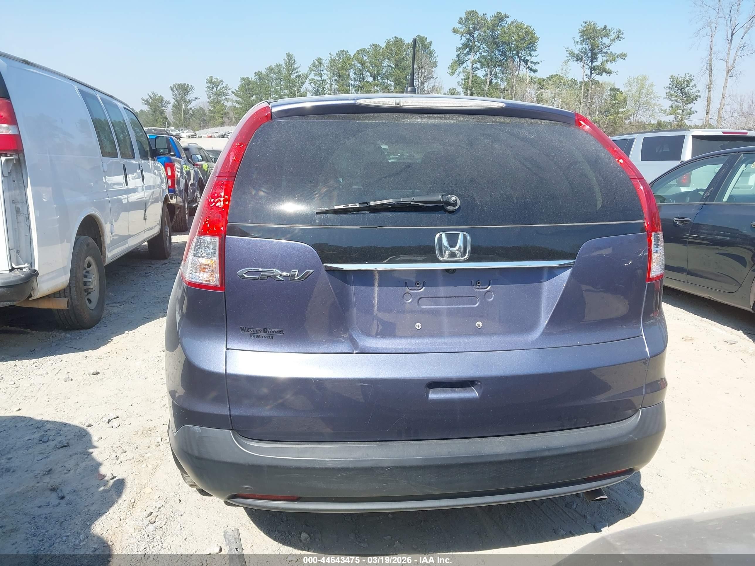 2013 Honda Cr-v Lx Blue vin: 3CZRM3H3XDG701278