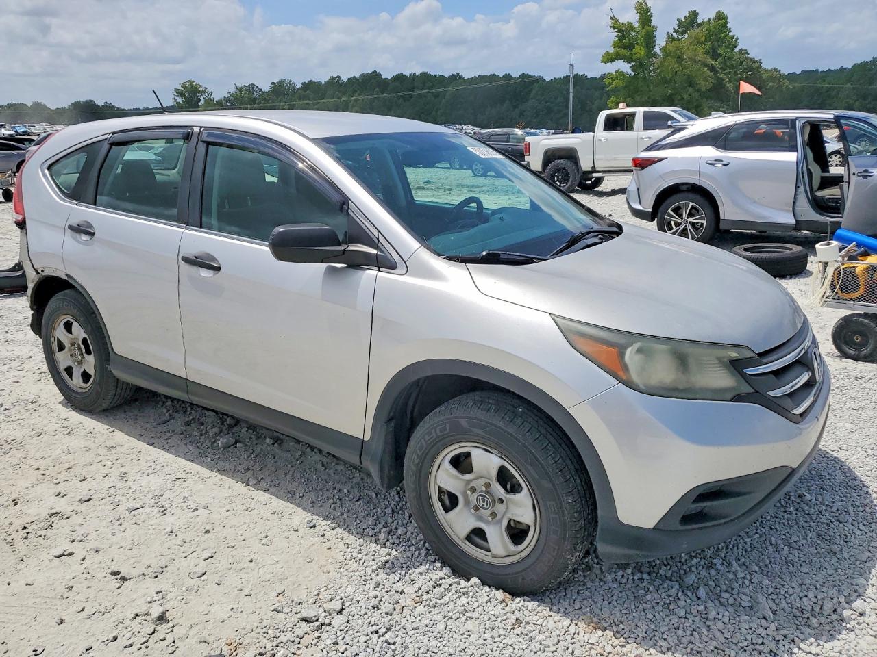 2013 Honda Cr-v Lx Silver vin: 3CZRM3H3XDG710207