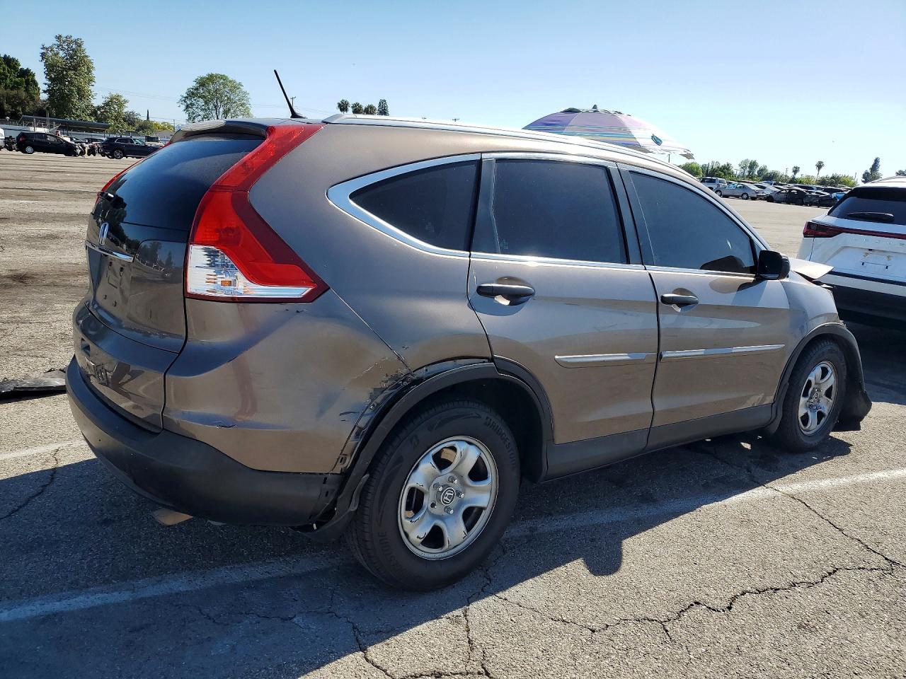 2014 Honda Cr-v Lx Brown vin: 3CZRM3H3XEG700360