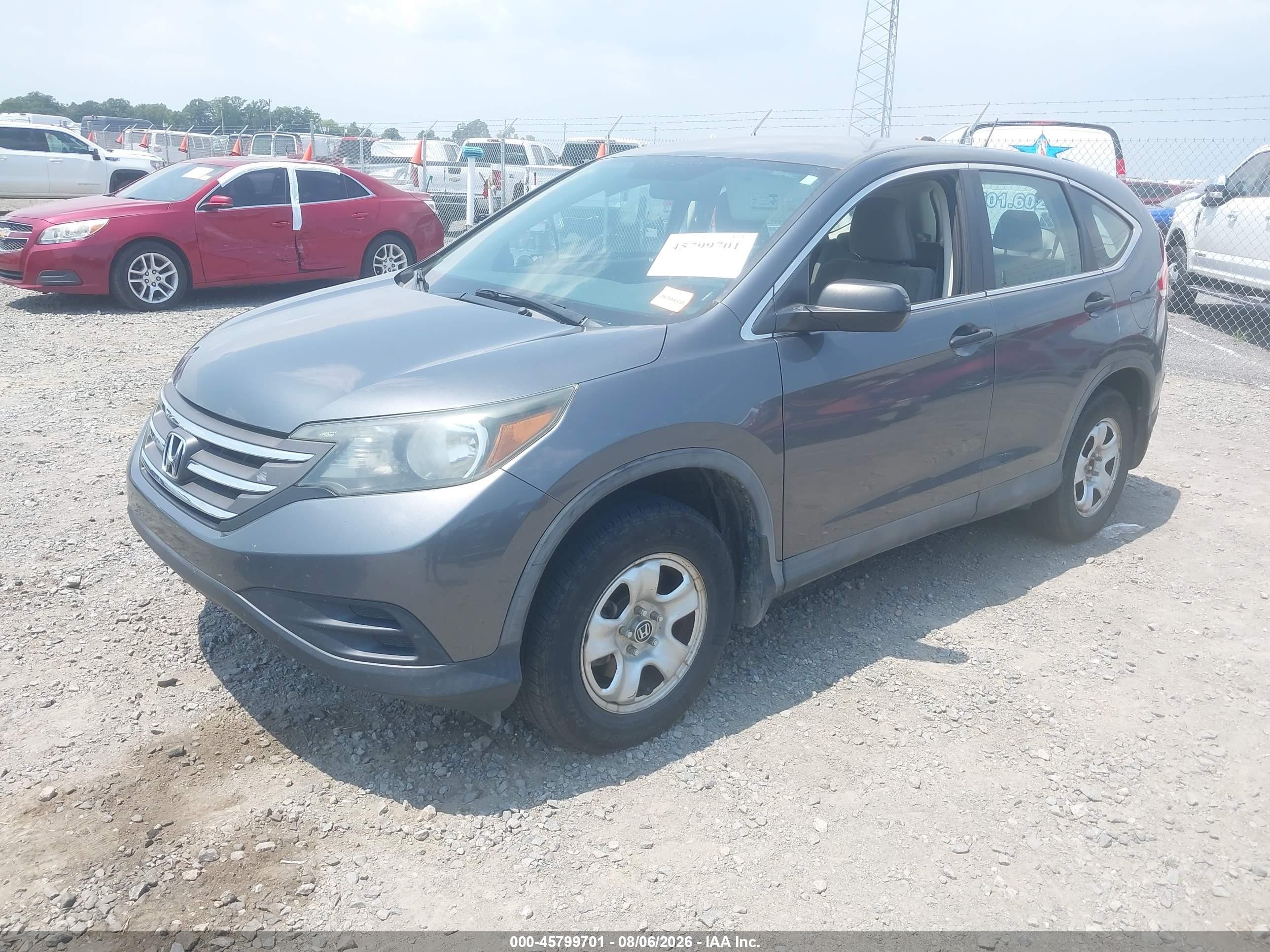 2014 Honda Cr-v Lx Серый vin: 3CZRM3H3XEG703307