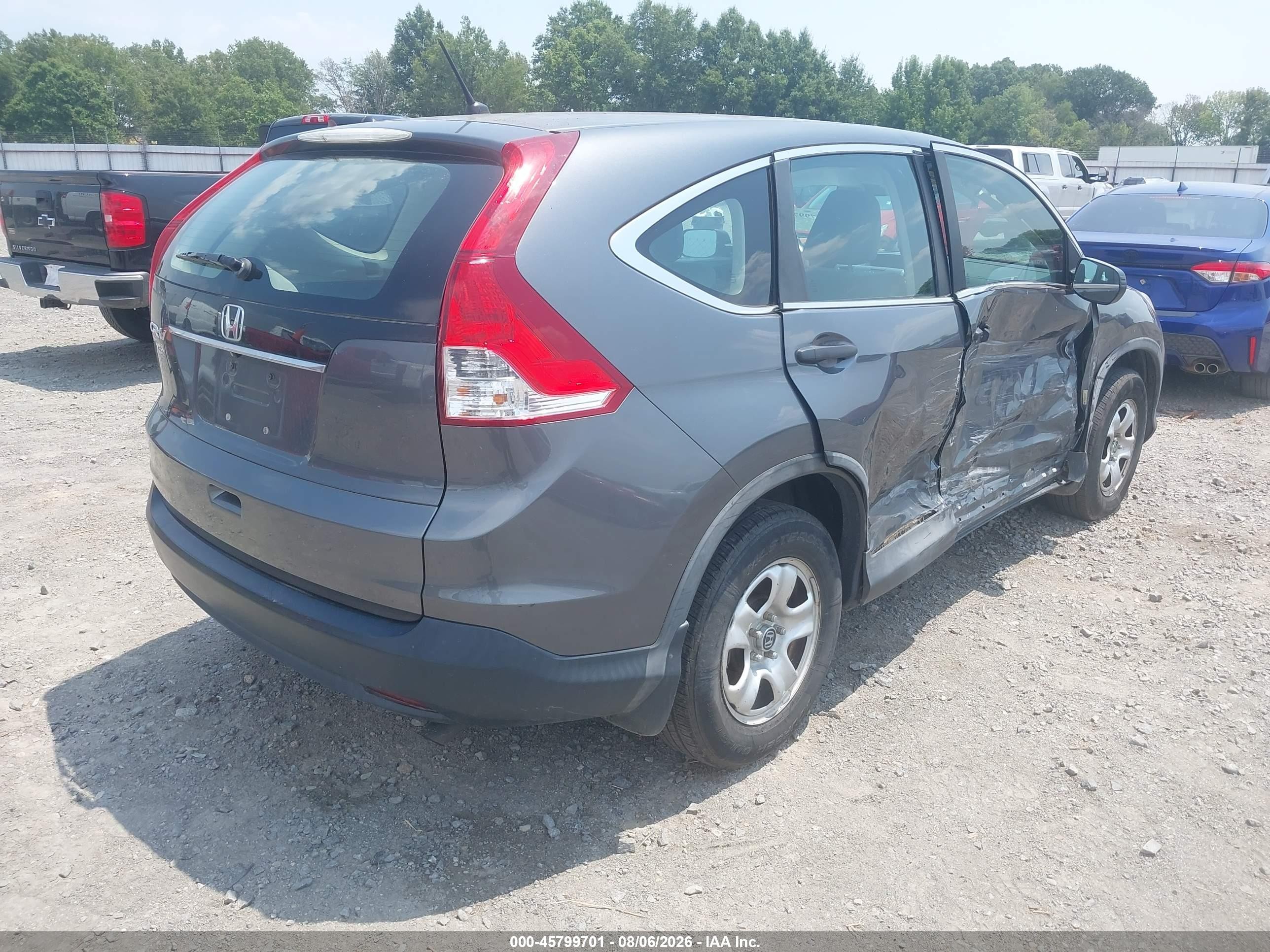 2014 Honda Cr-v Lx Серый vin: 3CZRM3H3XEG703307
